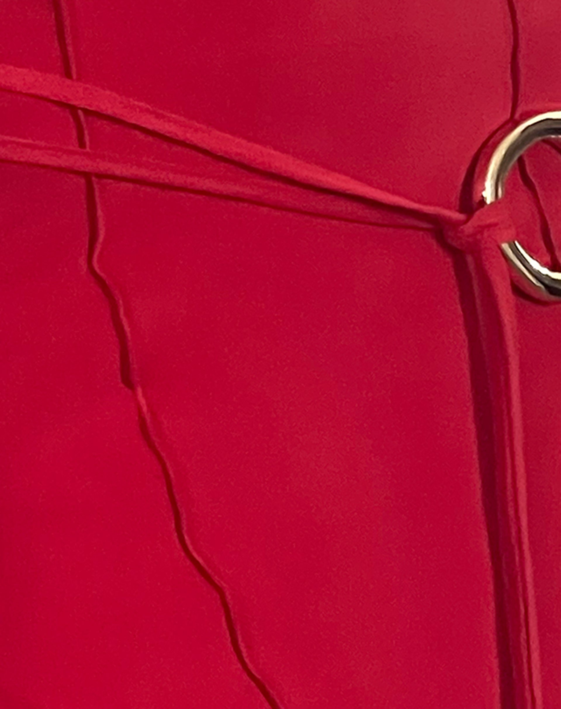 Kimiko Midi Skirt in Red-Nico Sky