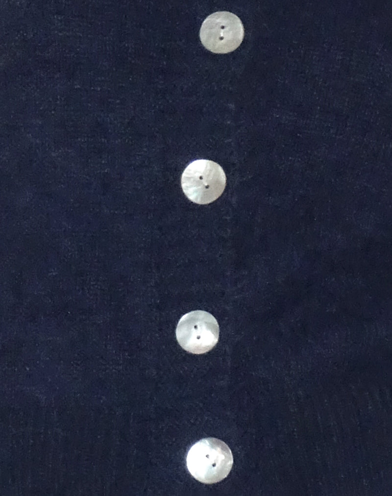 Audrina Cardigan In Fluffy Knit Navy-Nico Sky