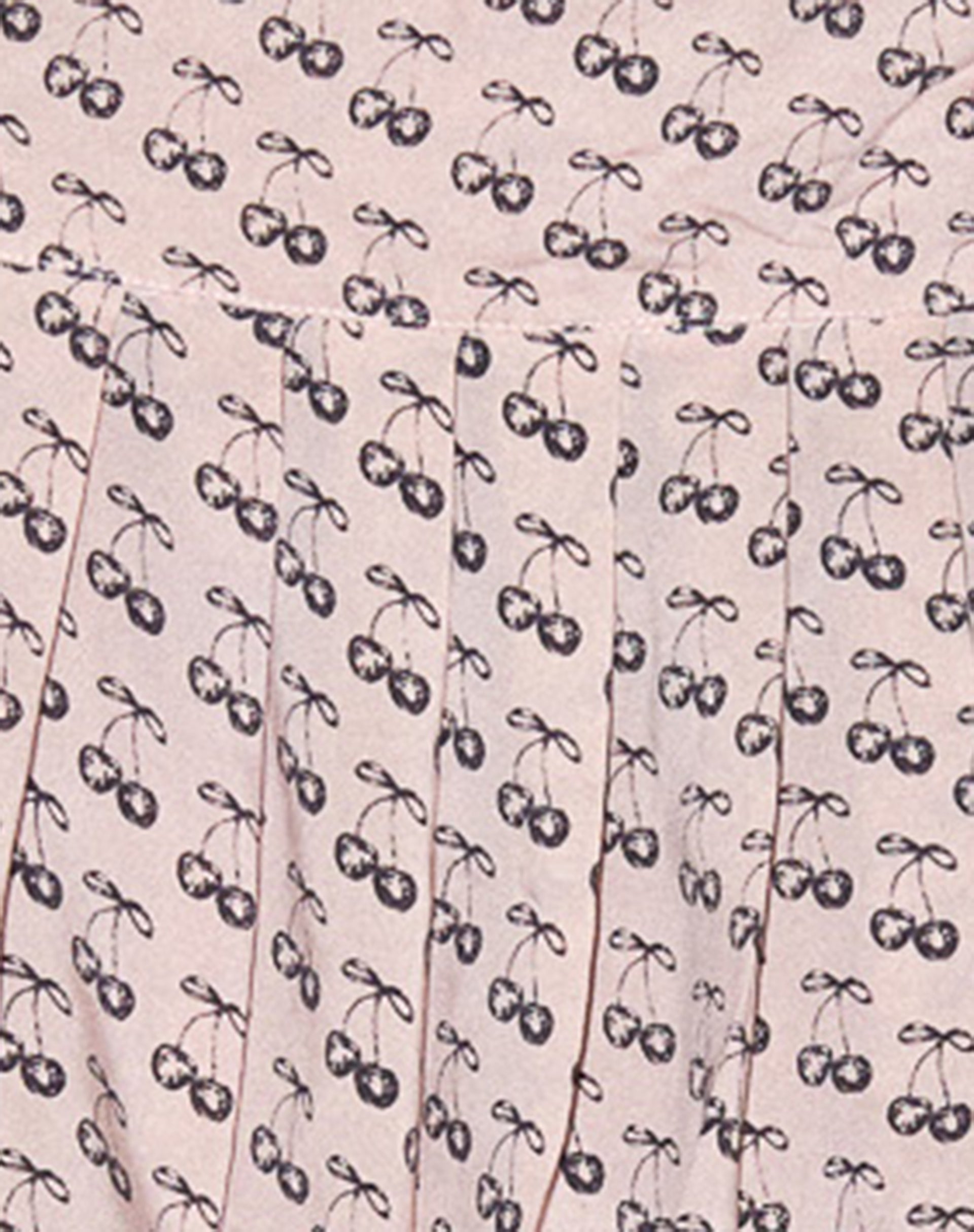 Casini Pleated Micro Skirt in Cherry Pink Sketch Print-Nico Sky