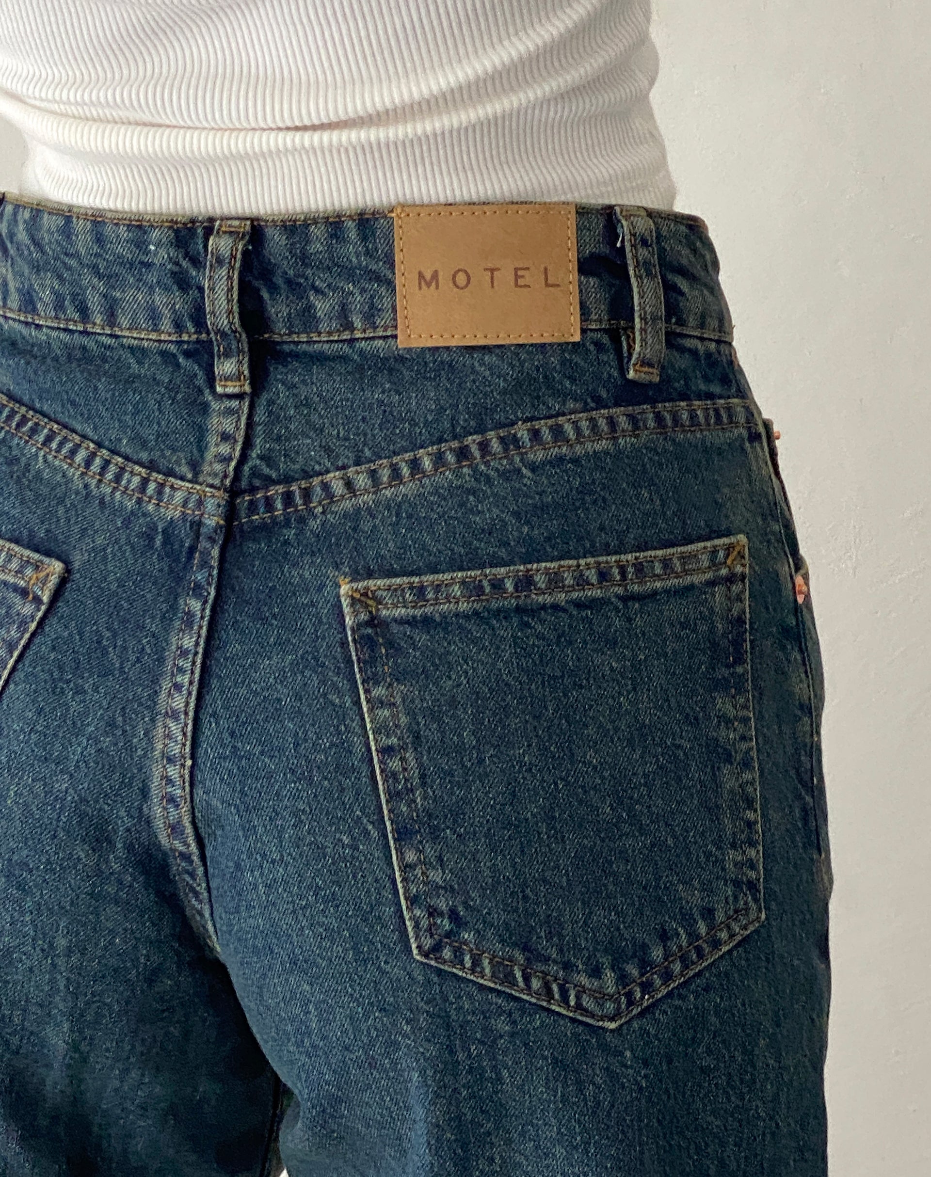 Roomy Mid Rise Jorts in Brown Blue Acid-Nico Sky