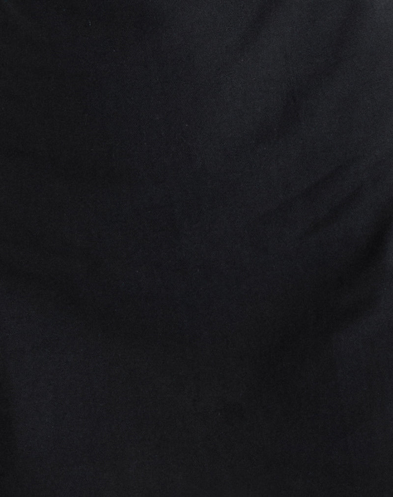 Ayana Backless Mini Dress in Black-Nico Sky