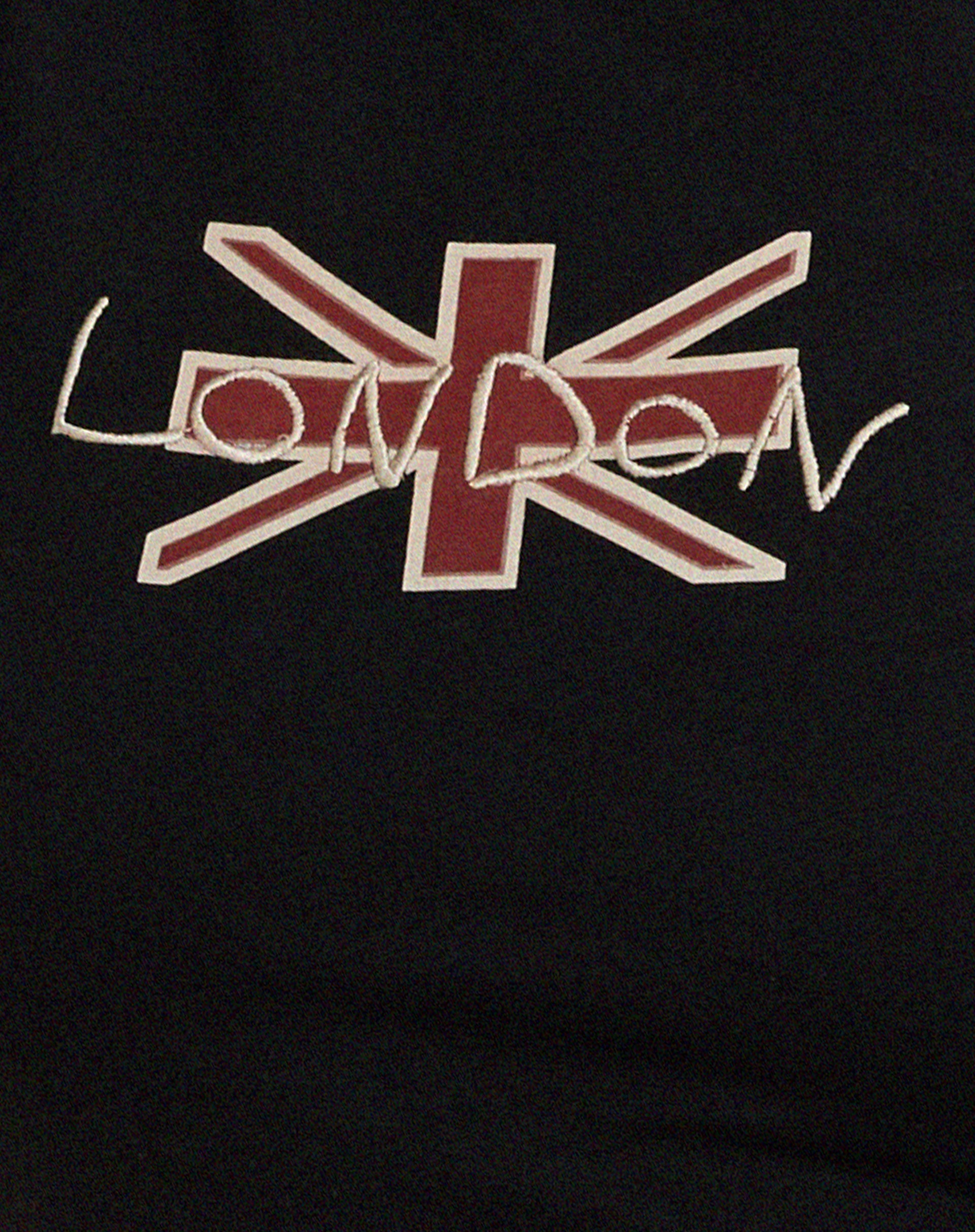 Babe Tee in Black with London Motel Embro-Nico Sky