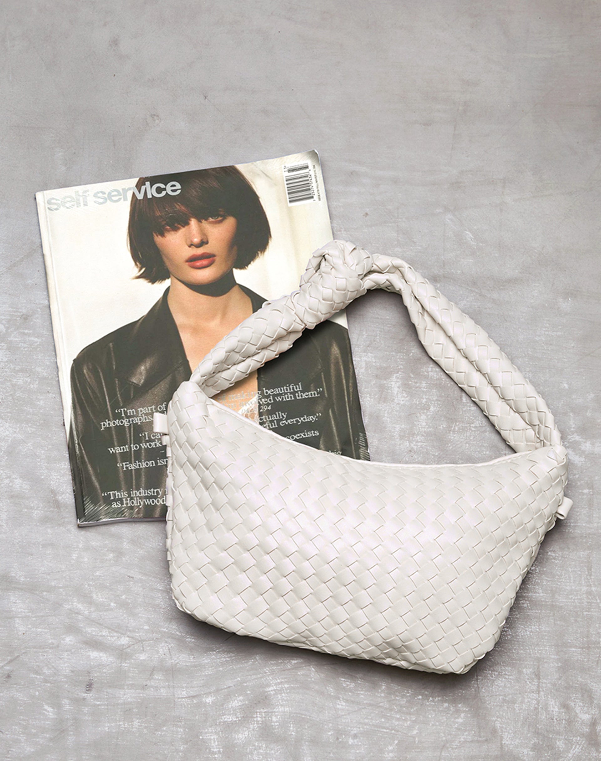 Dolton Shoulder Bag in White-Nico Sky