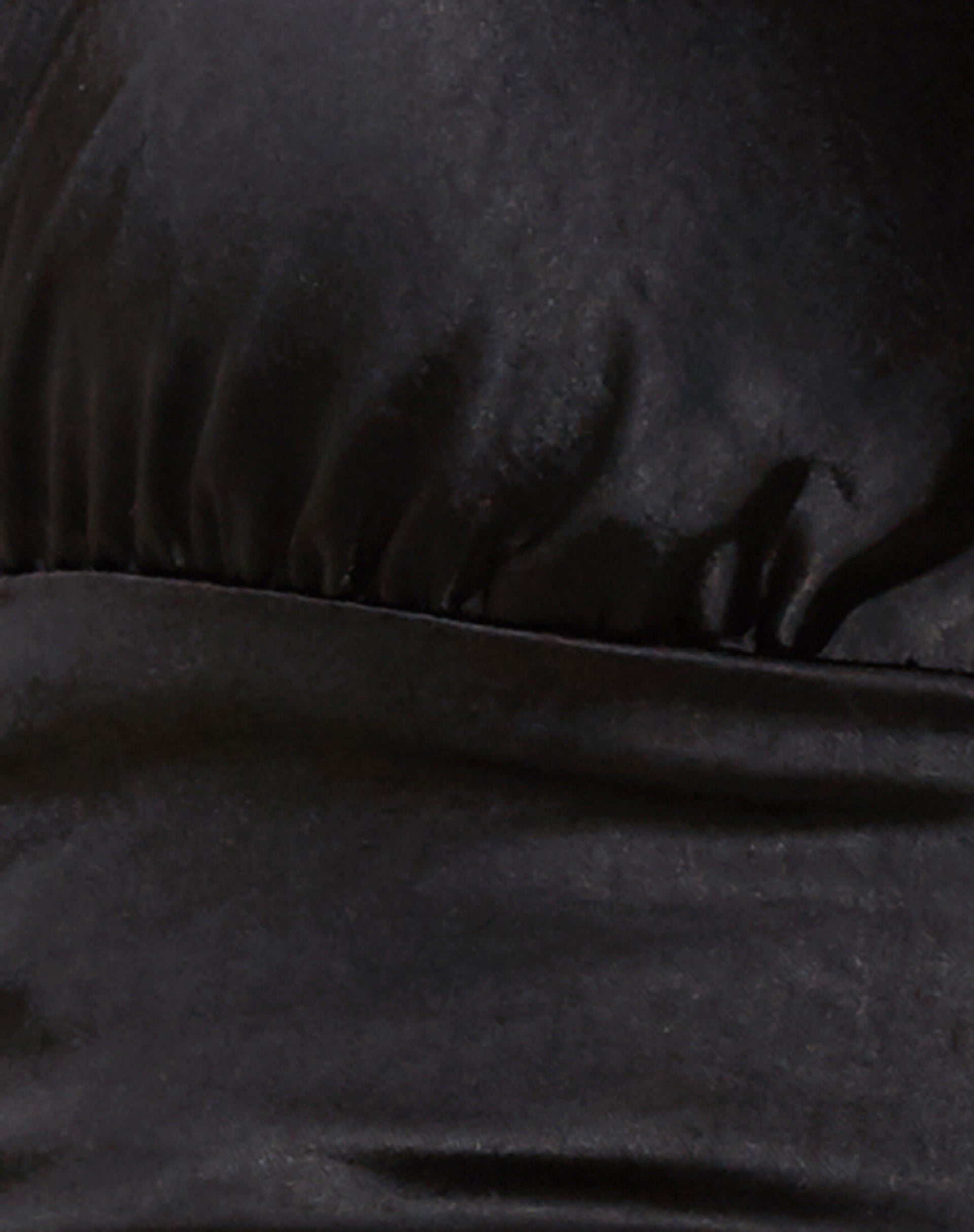 Bailta Crop Top in Satin Black-Nico Sky