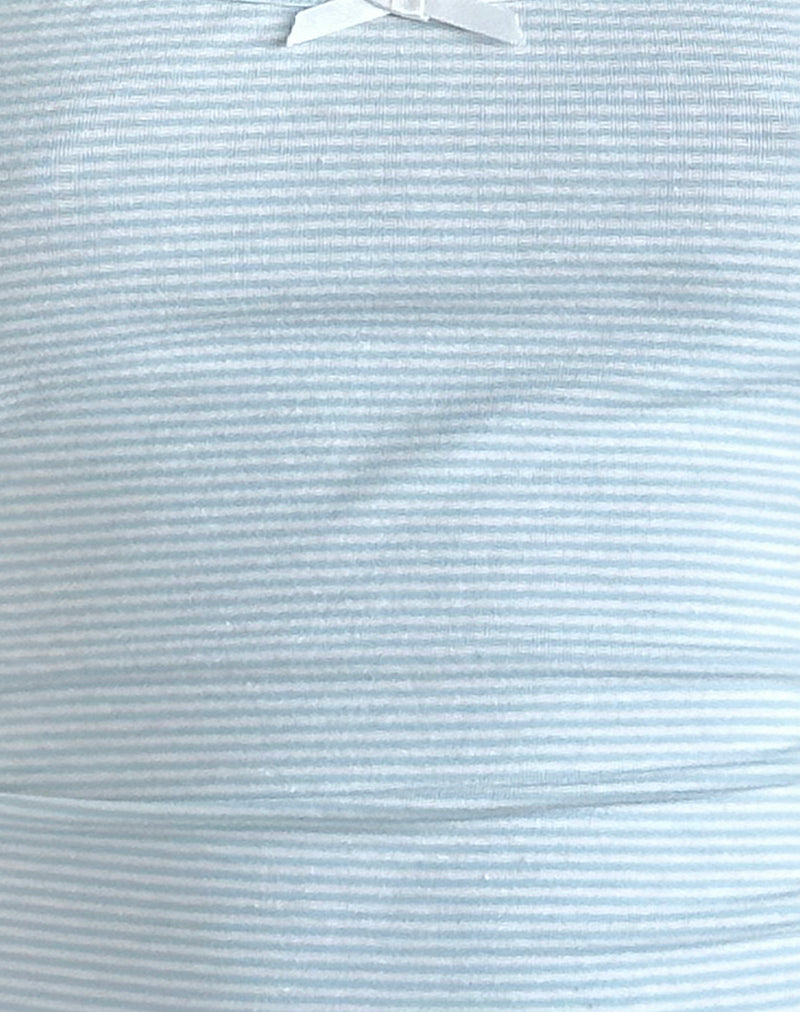 Barlyn Cami Top in Blue and White Stripe-Nico Sky