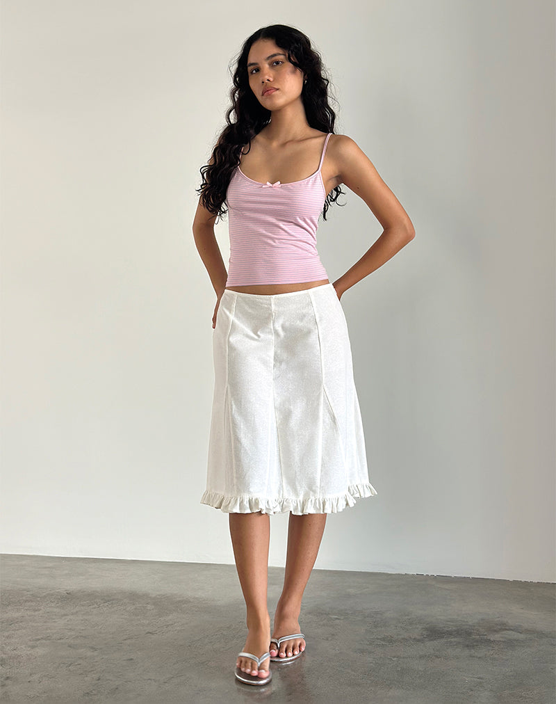 Barlyn Cami Top in Pink and Blue Stripe-Nico Sky