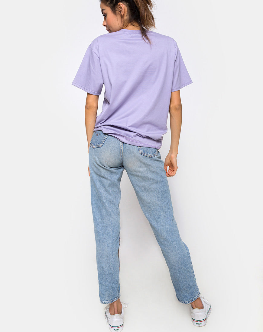 Oversize Basic Tee in What's Ur Wifi-Nico Sky