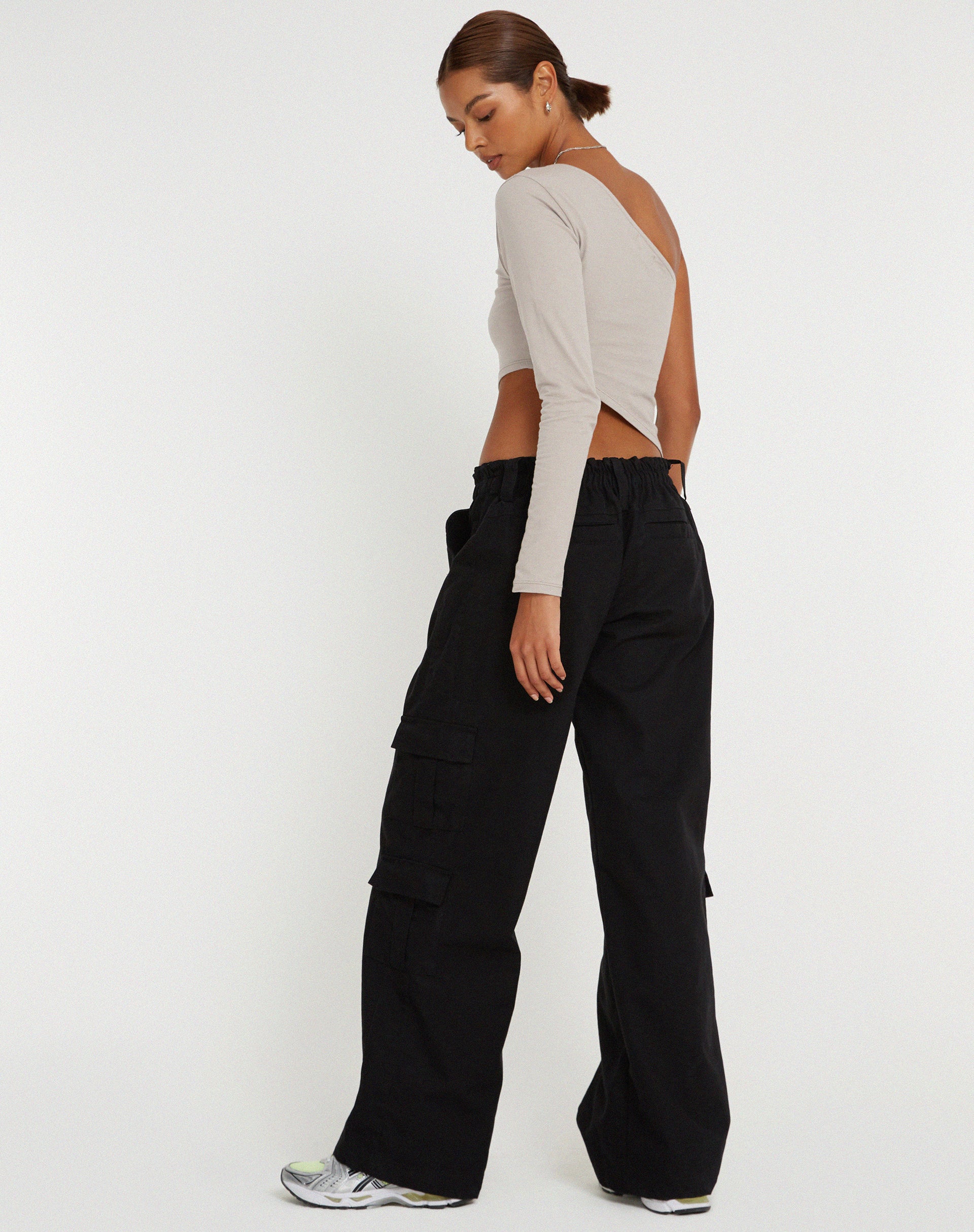 Baylee Crop Top in Oat Milk-Nico Sky