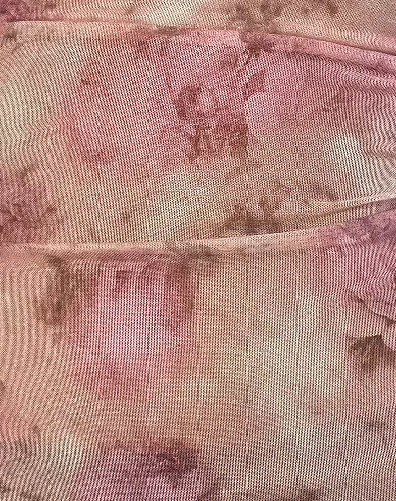 Bindu Bandeau Top in Smoky Floral Peach-Nico Sky