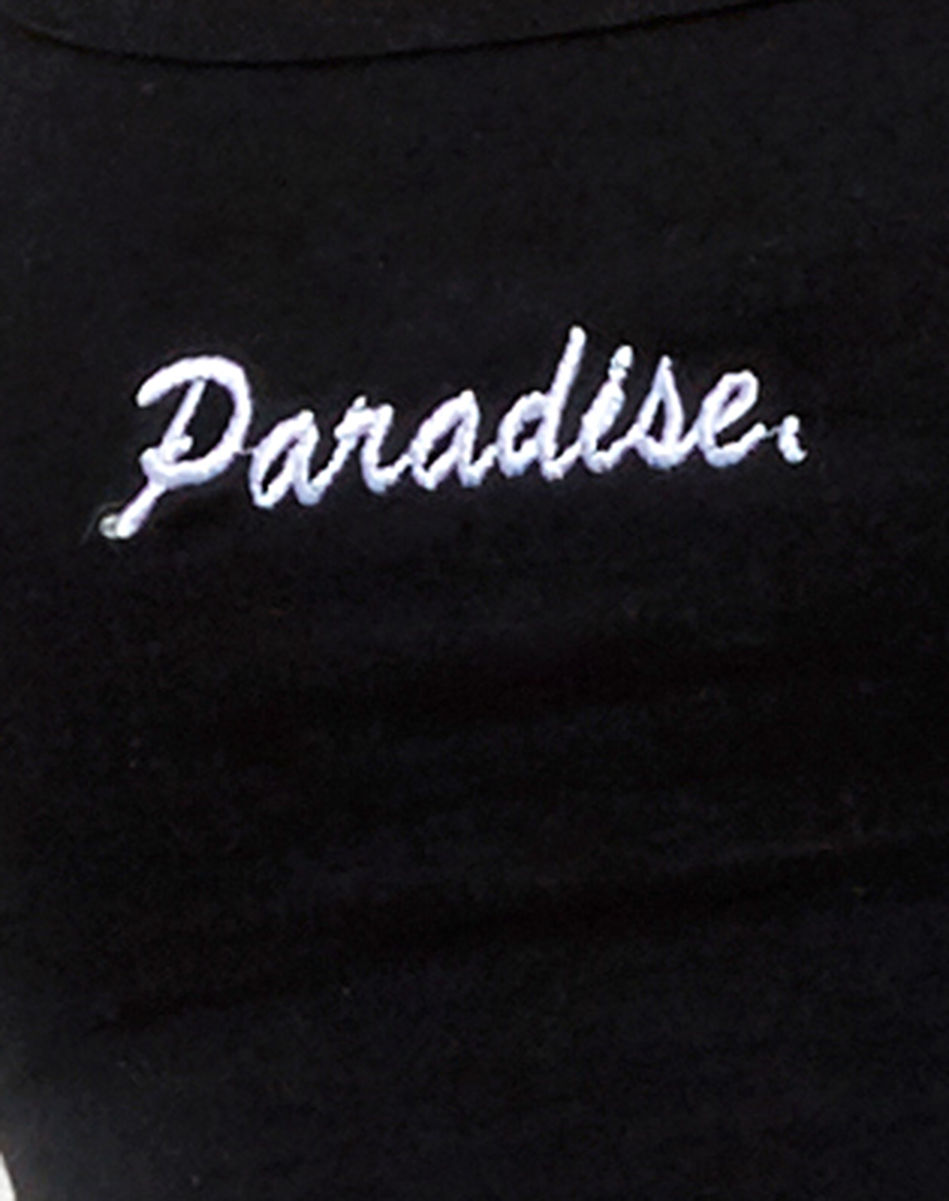 Blois Crop Top in Lycra Black Paradise Embro-Nico Sky