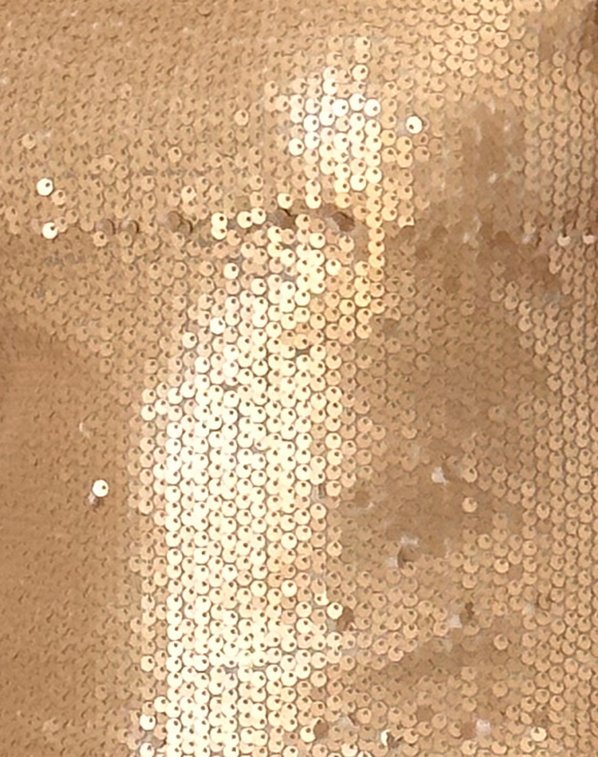 Blythe Mini Dress in Gold Sequin-Nico Sky