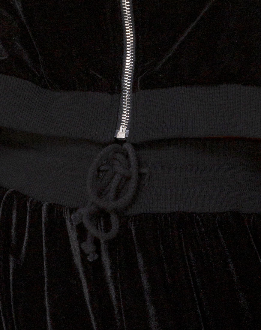 Wide Leg Jogger in Angel Dimante Hot Fix-Nico Sky