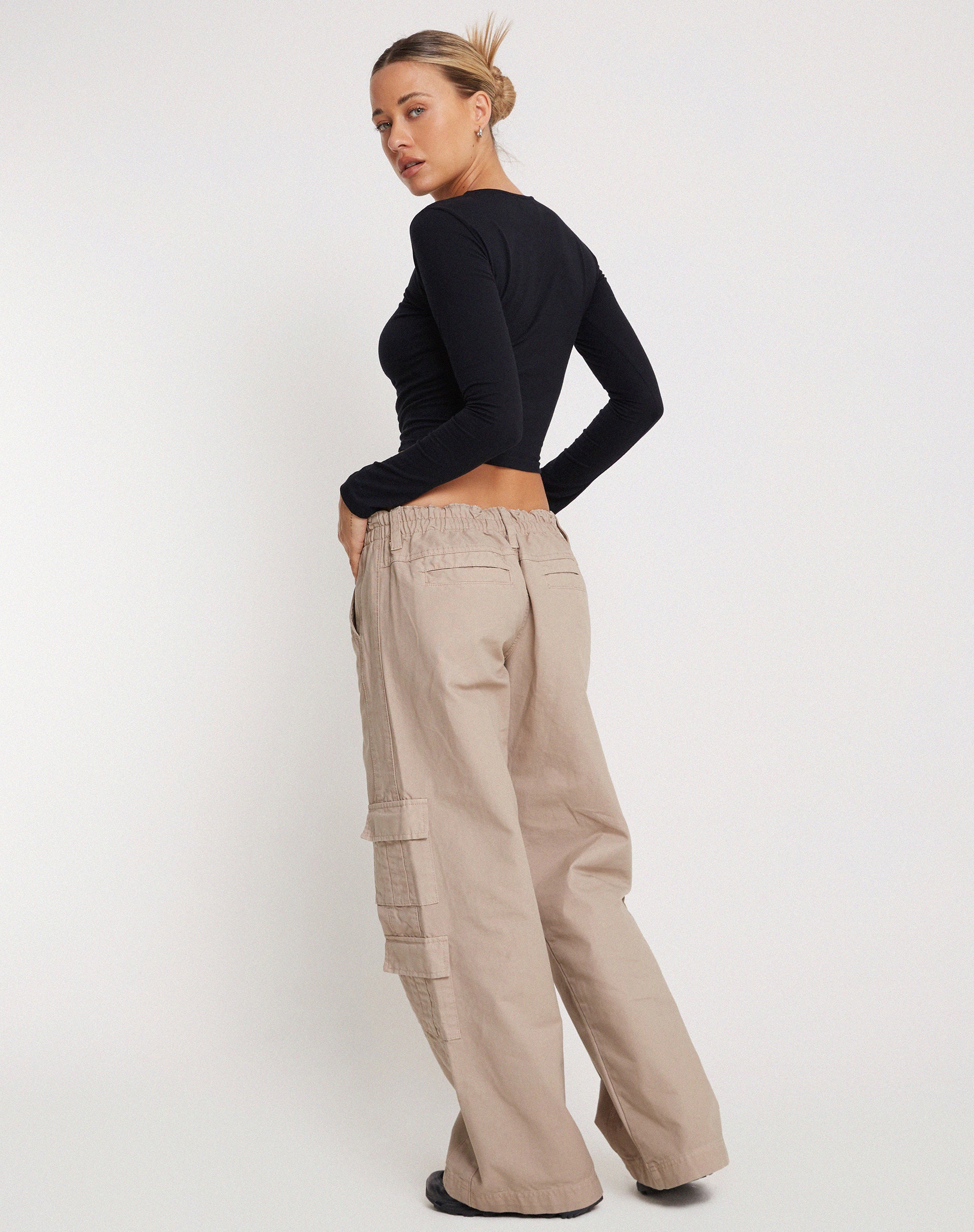 Bon Long Sleeve Top in Black-Nico Sky