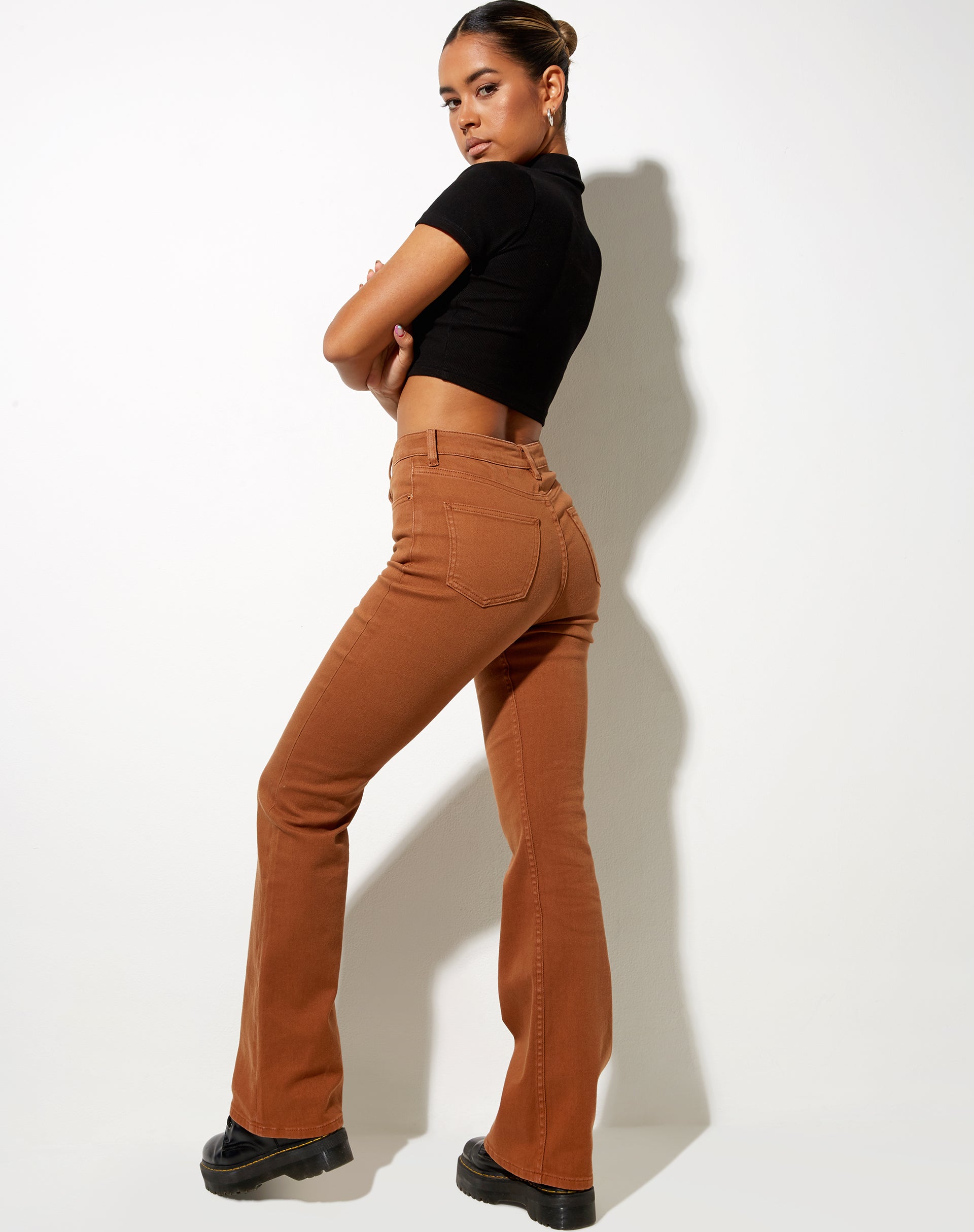 Bootleg Jeans in Ginger-Nico Sky