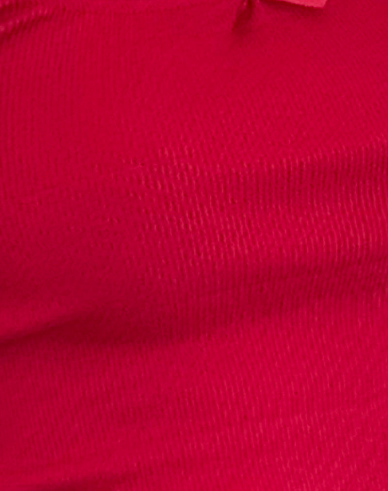 Bovita Long Sleeve Top in Adrenaline Red-Nico Sky