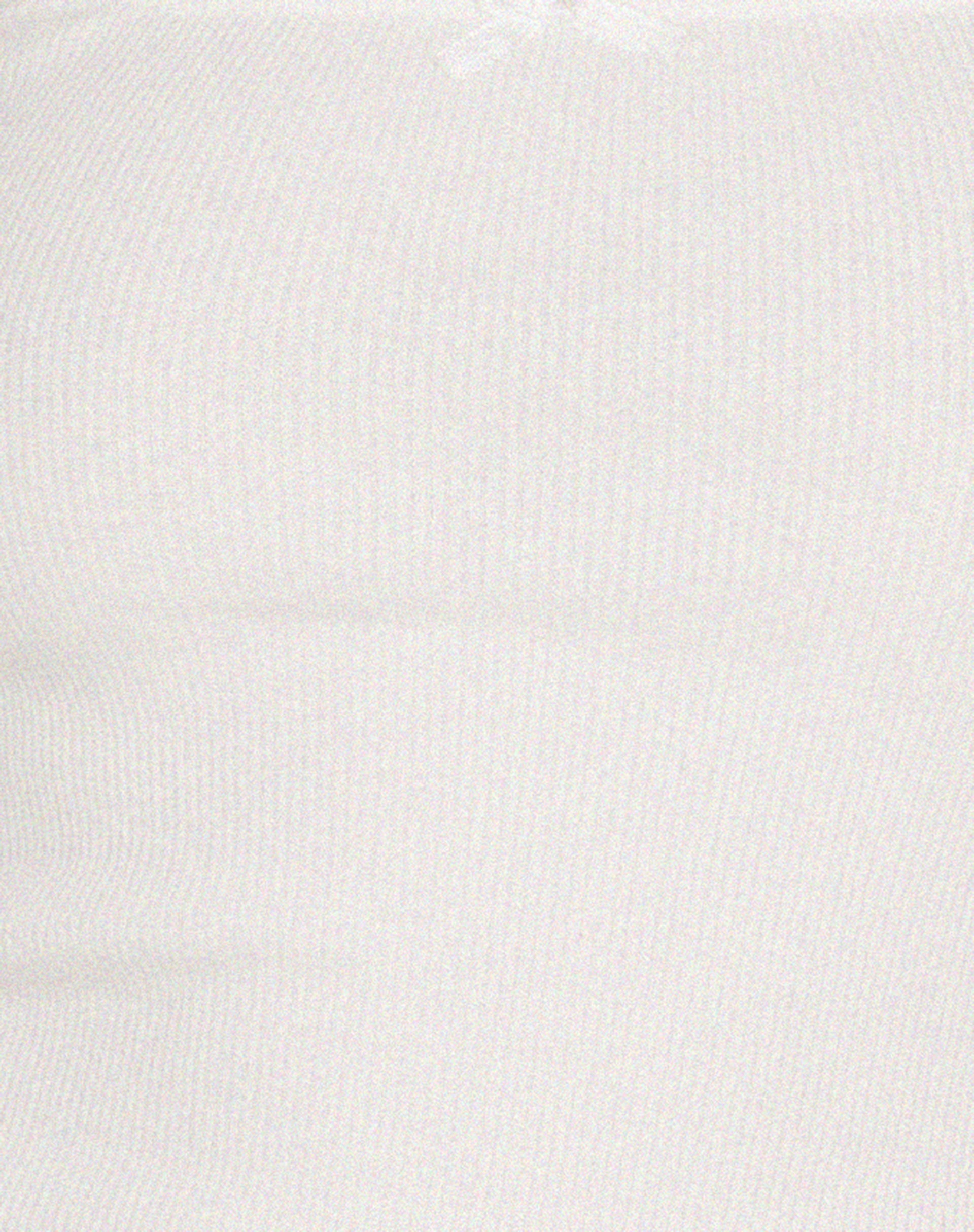 Bovita Long Sleeve Top in Rib White-Nico Sky