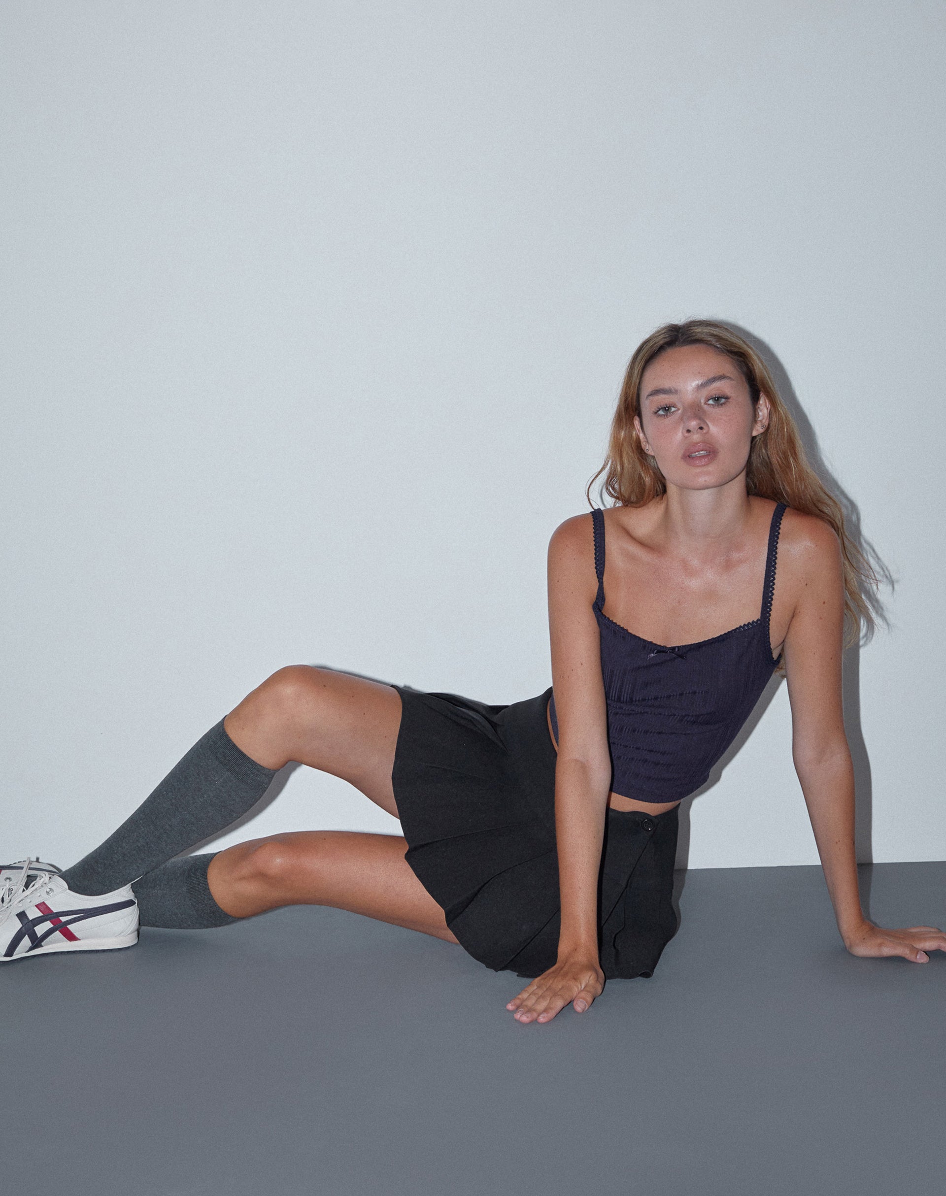 Brynn Cami Top in Ocean Storm-Nico Sky