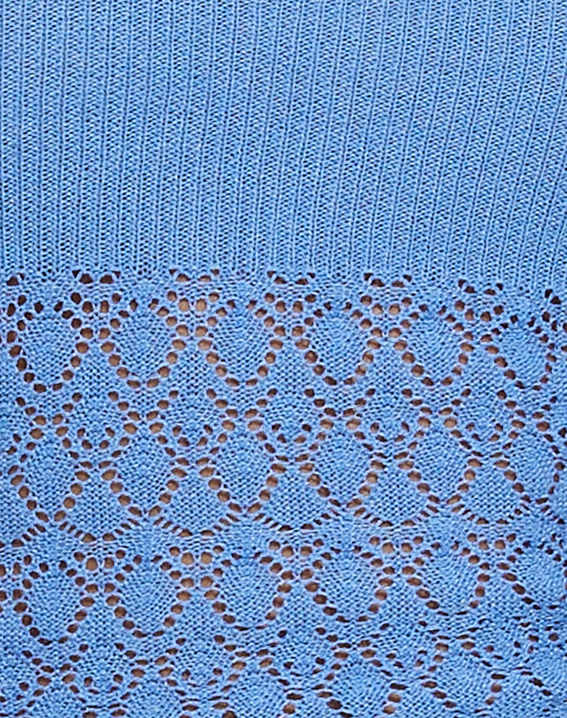 MOTEL X BARBARA Roe Crop Top in Blue-Nico Sky