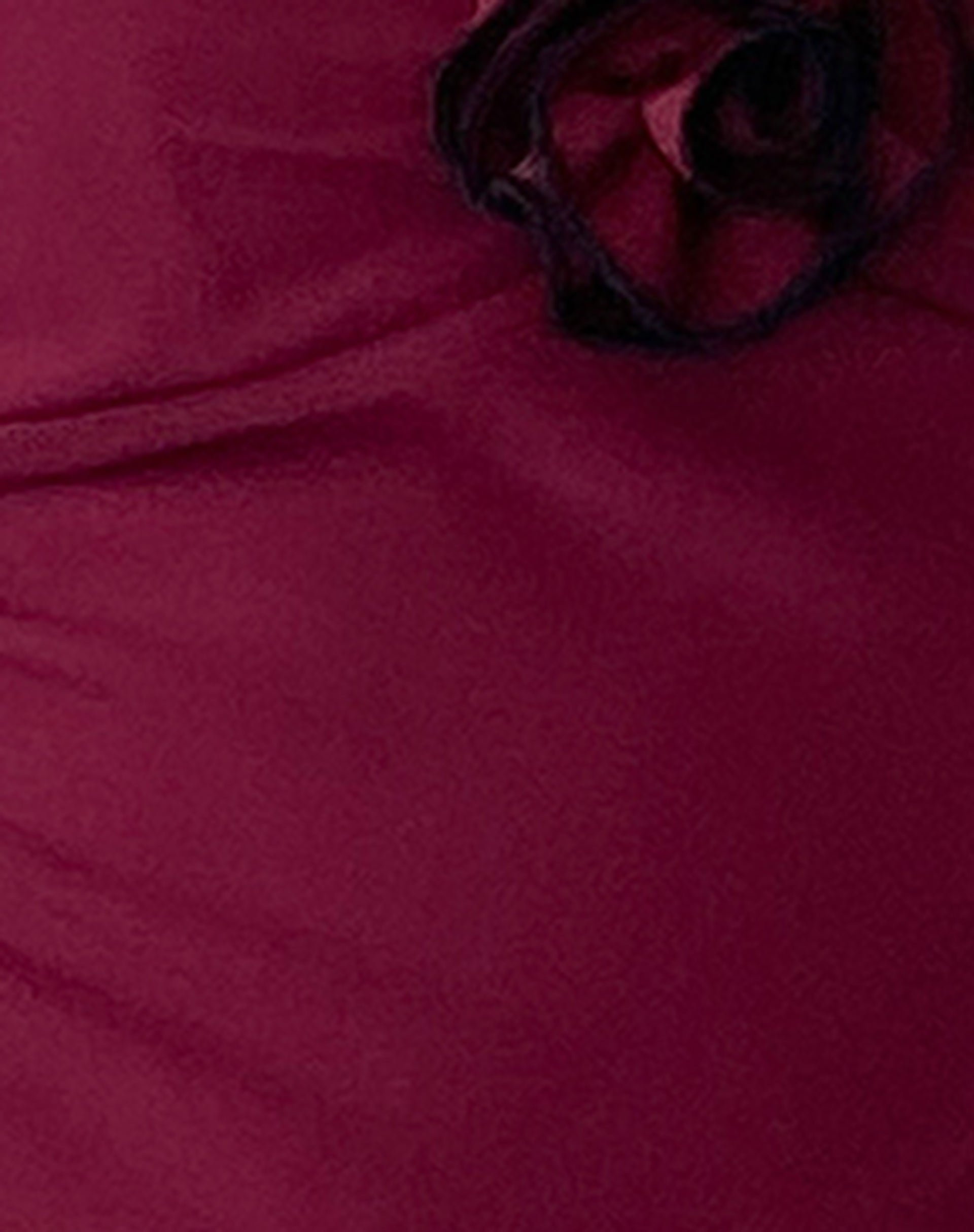 Carini Cami Top in Burgundy with Rosette-Nico Sky