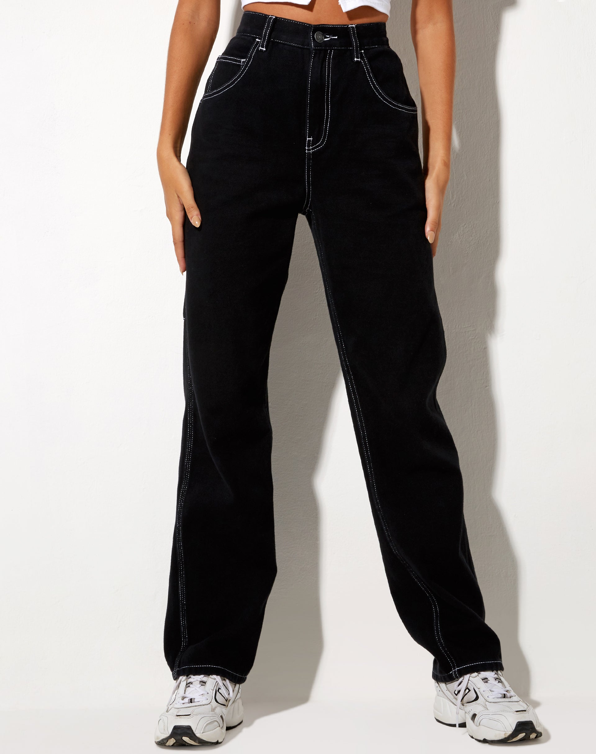 Carpenter Cargo Jeans in Black-Nico Sky