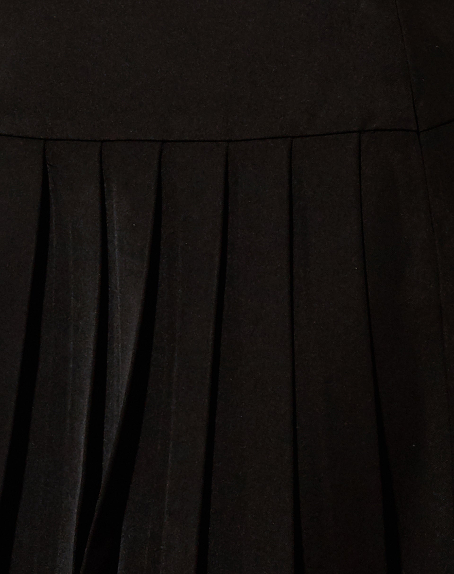 Cason Mini Pleat Skirt in Black-Nico Sky