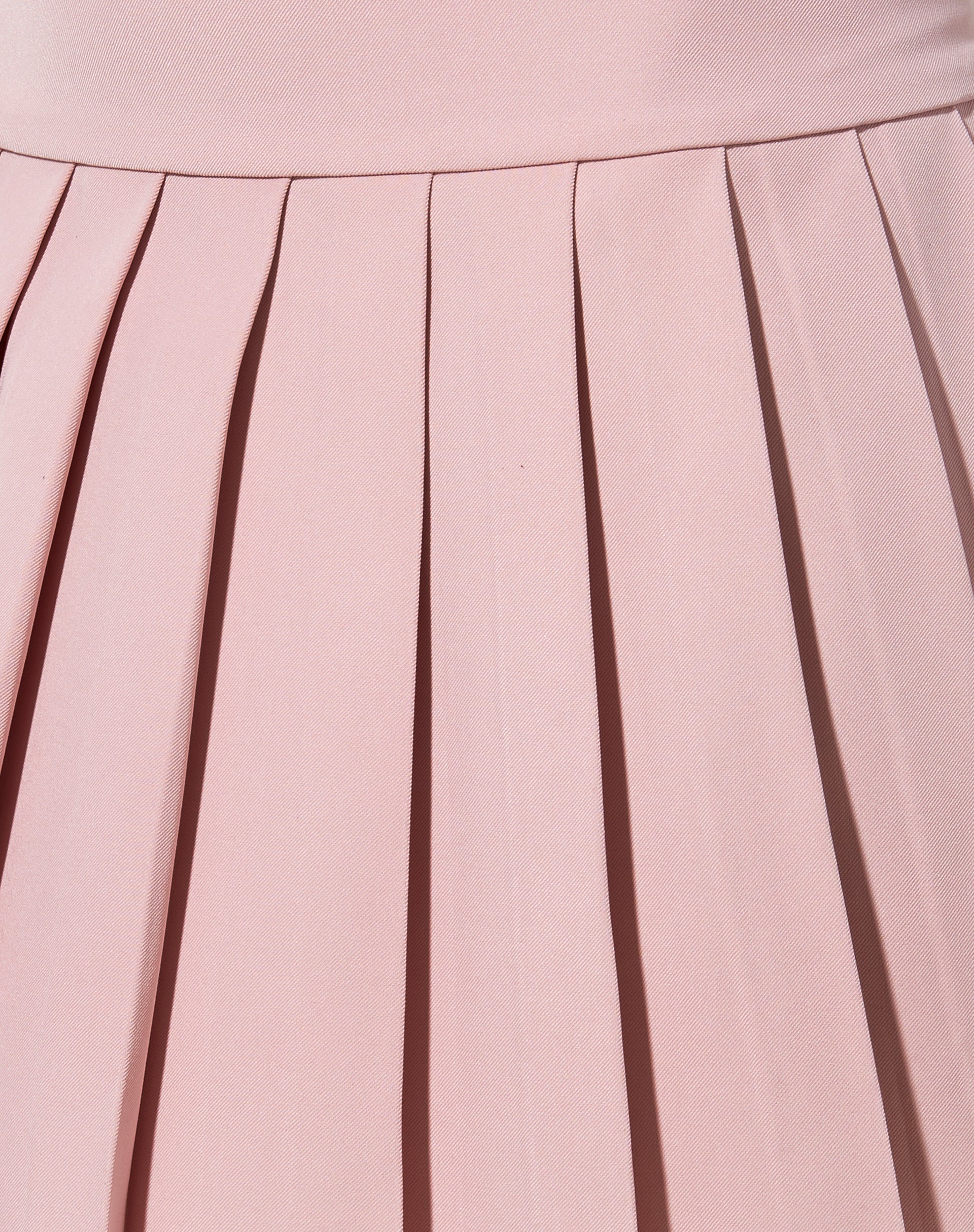 Cason Mini Pleat Skirt in Soft Pink-Nico Sky
