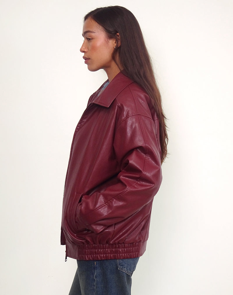 Cavita Jacket in Burgundy-Nico Sky