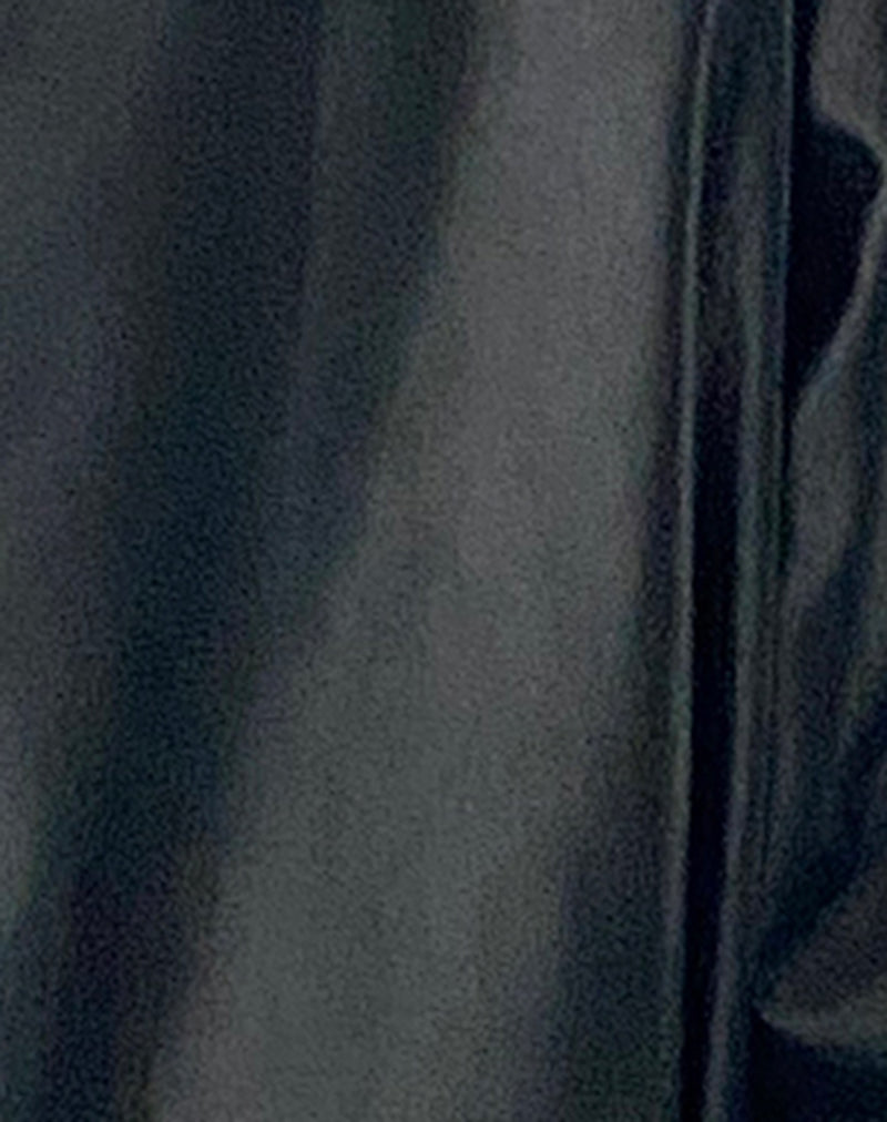 Cavita Jacket in PU Black-Nico Sky