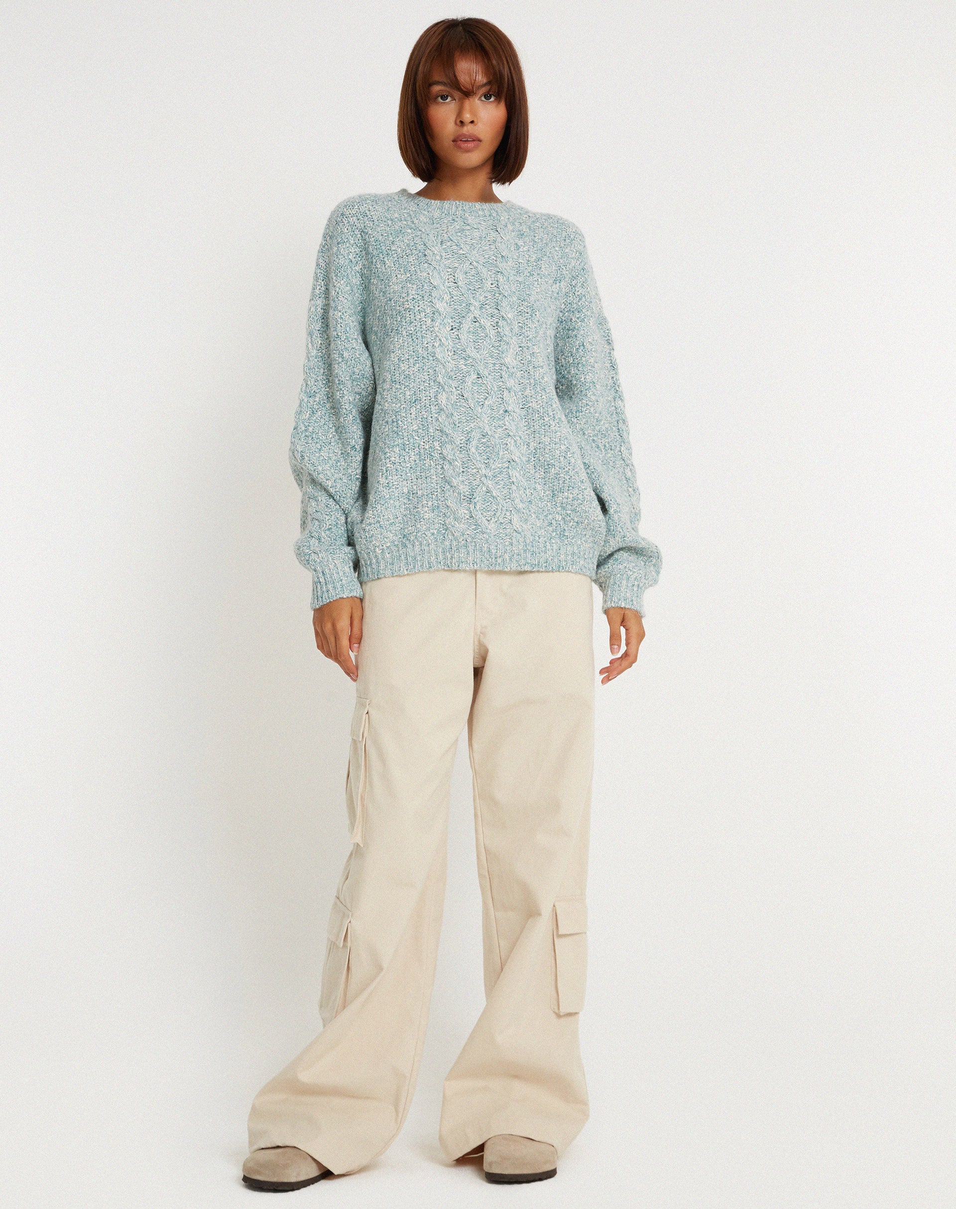 Chalih Jumper in Duck Green-Nico Sky