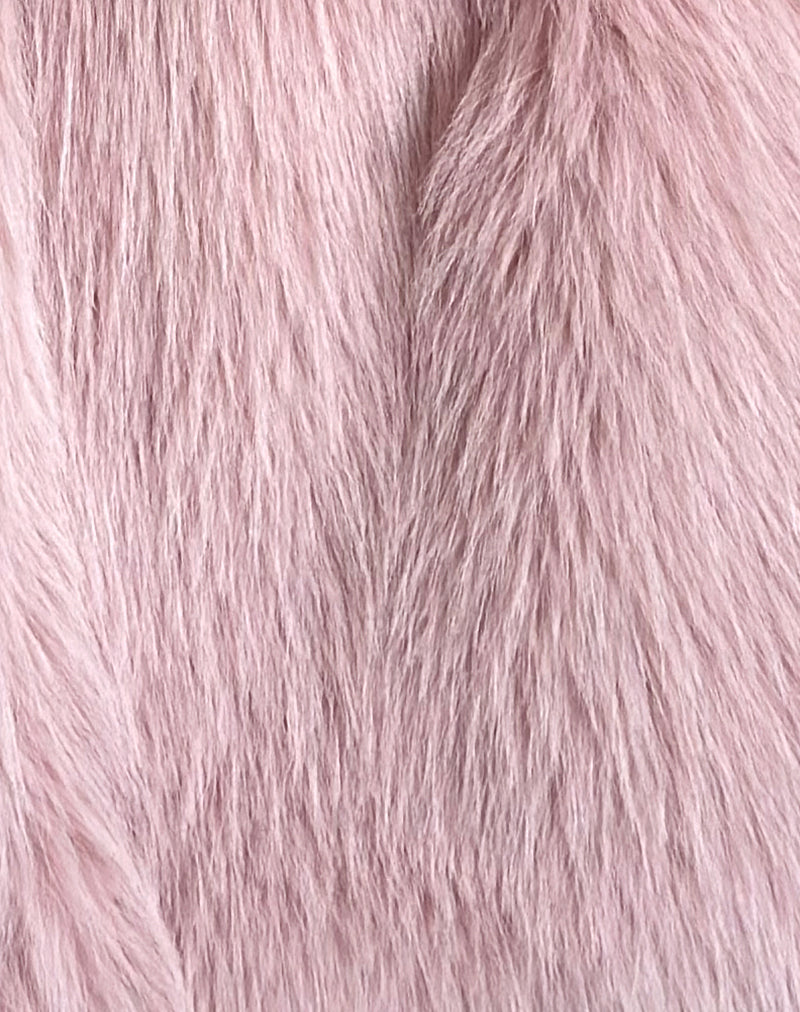Lupita Jacket in Faux Fur Dusty Pink-Nico Sky