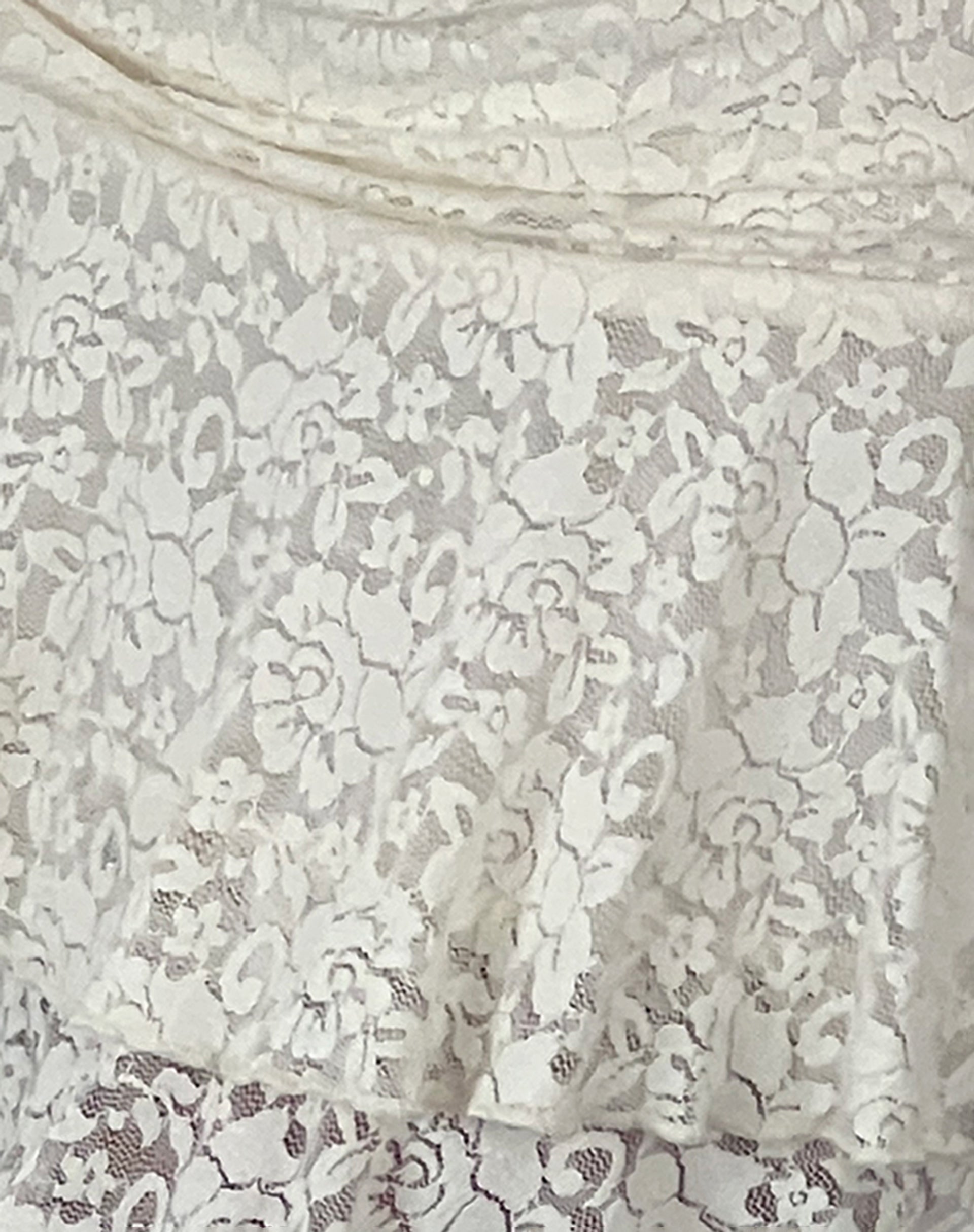 Theri Frill Mini Skirt in Rose and Ivory Lace-Nico Sky