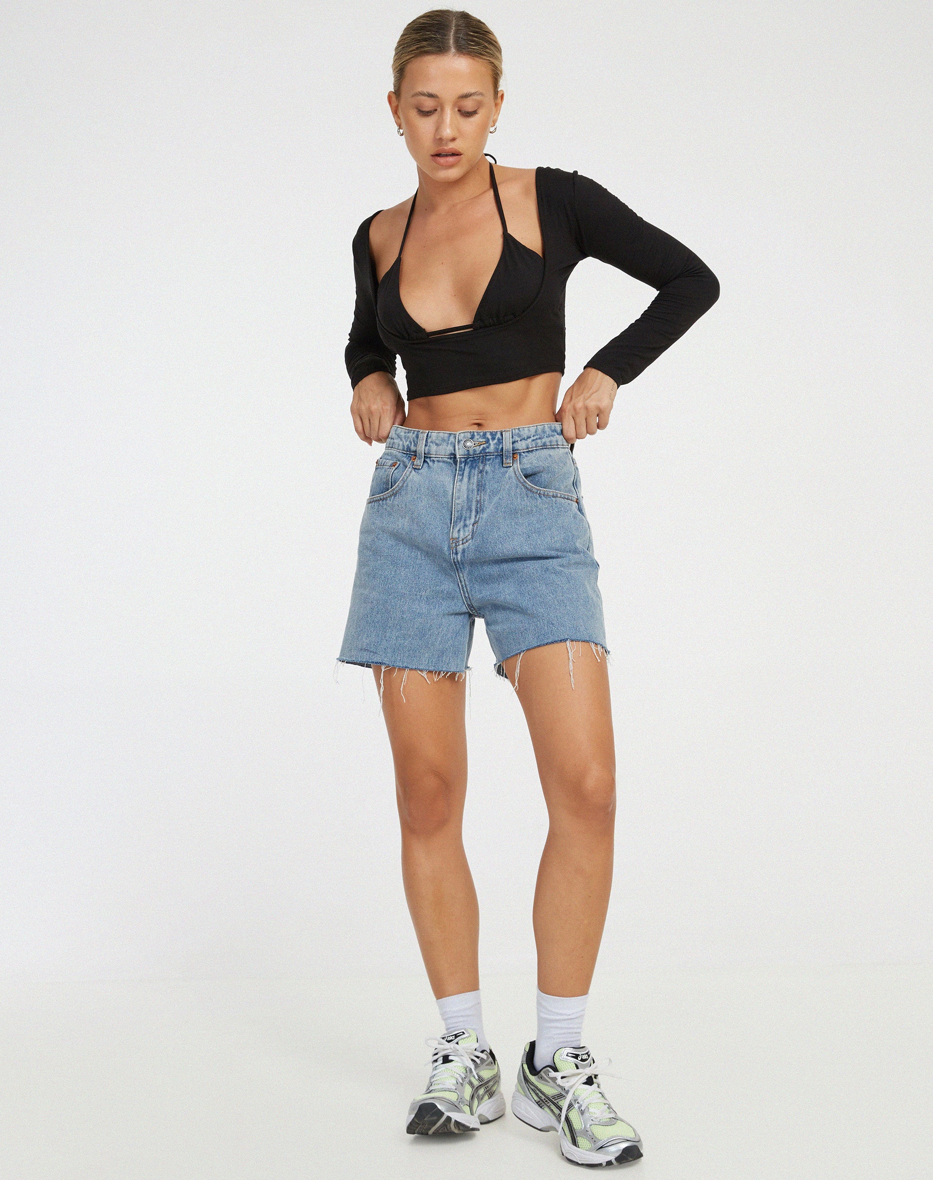 Conary Top in Black-Nico Sky