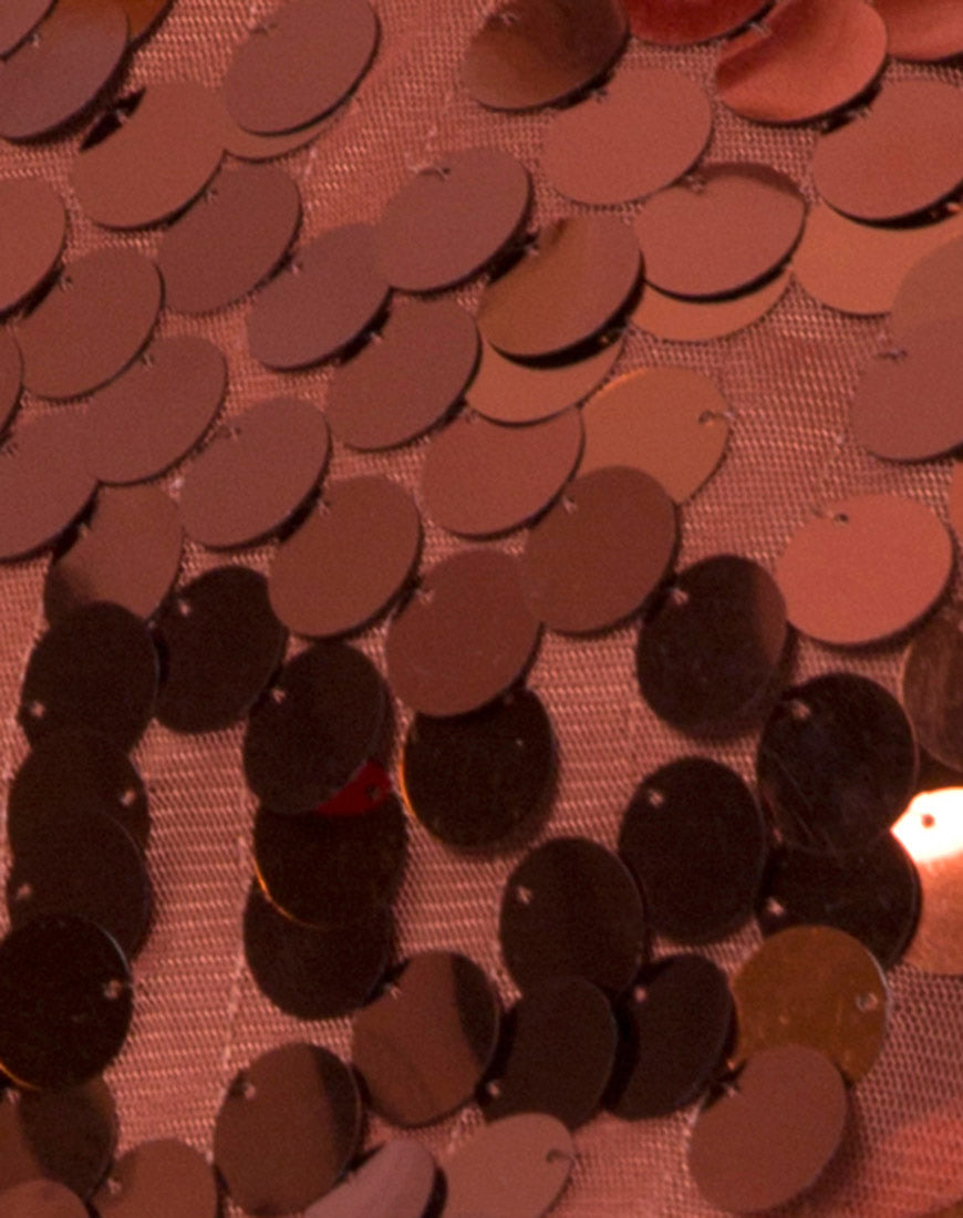 Corine Slip Dress in Rust-Nico Sky