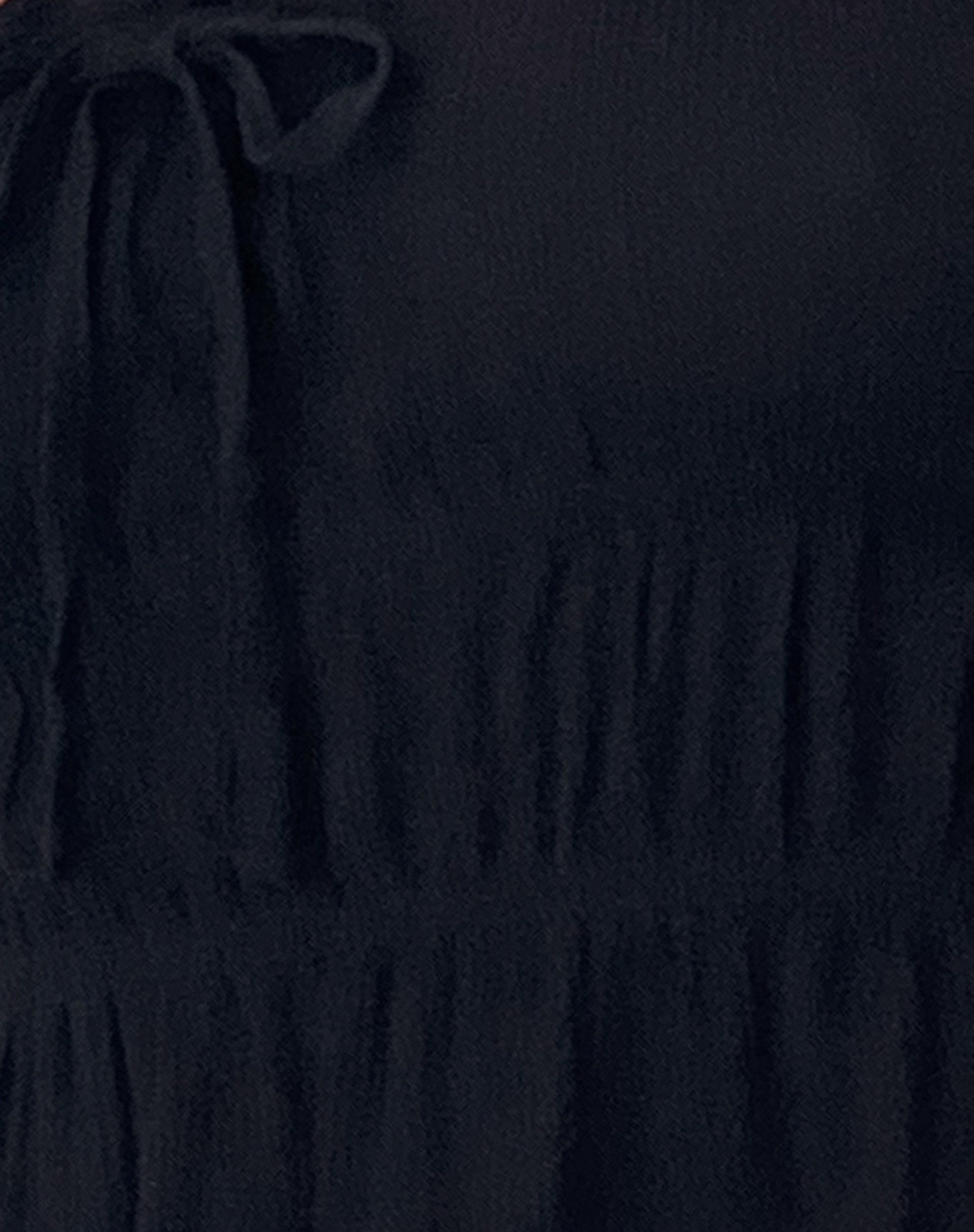 Cove Bandeau Top in Crinkle Black-Nico Sky