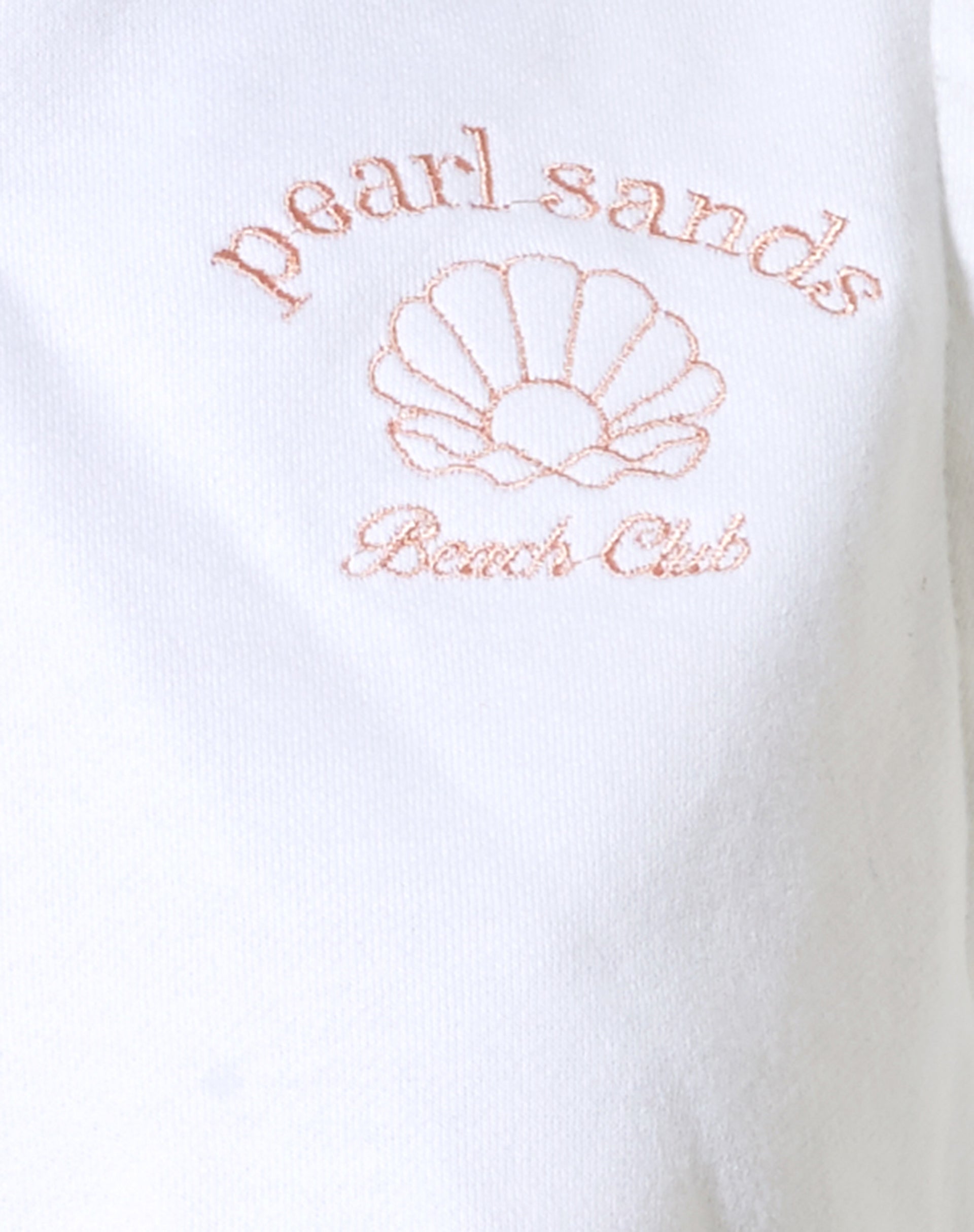 Crodie Hoodie in White Pearl Sand Embro-Nico Sky