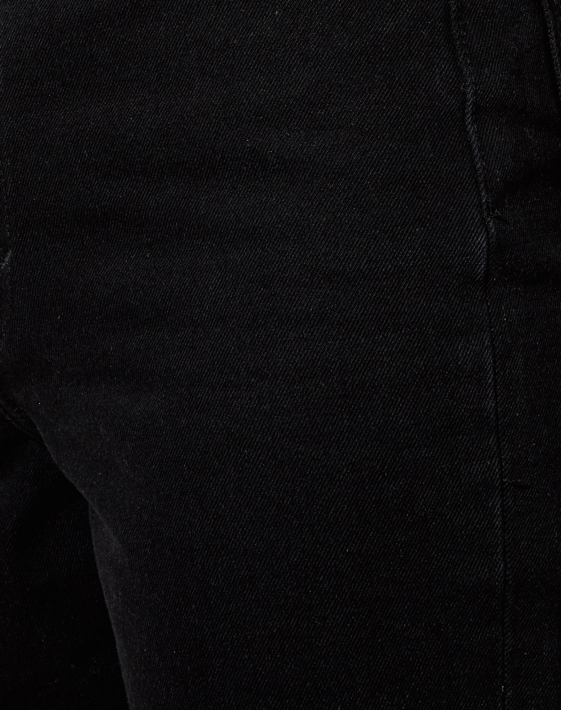 Cut Out Straight Leg Jeans in Black Wash-Nico Sky