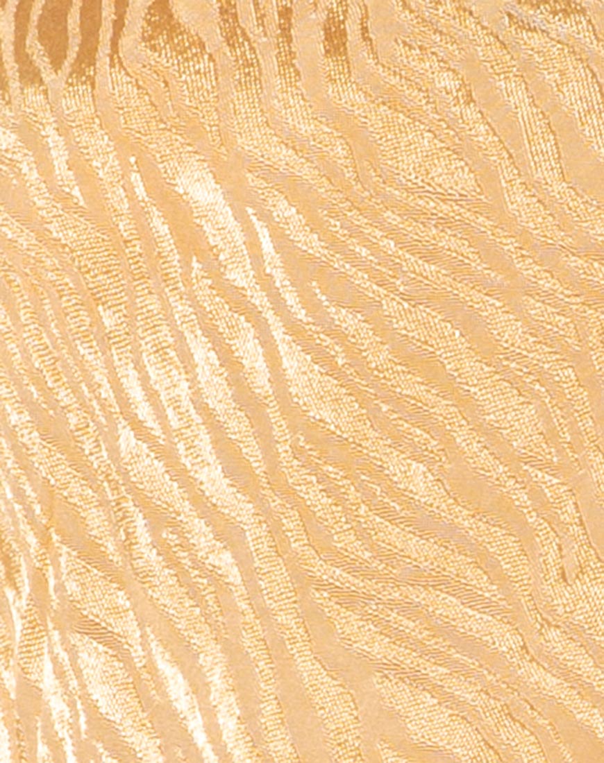 Datista Dress in Satin Zebra Caramel-Nico Sky