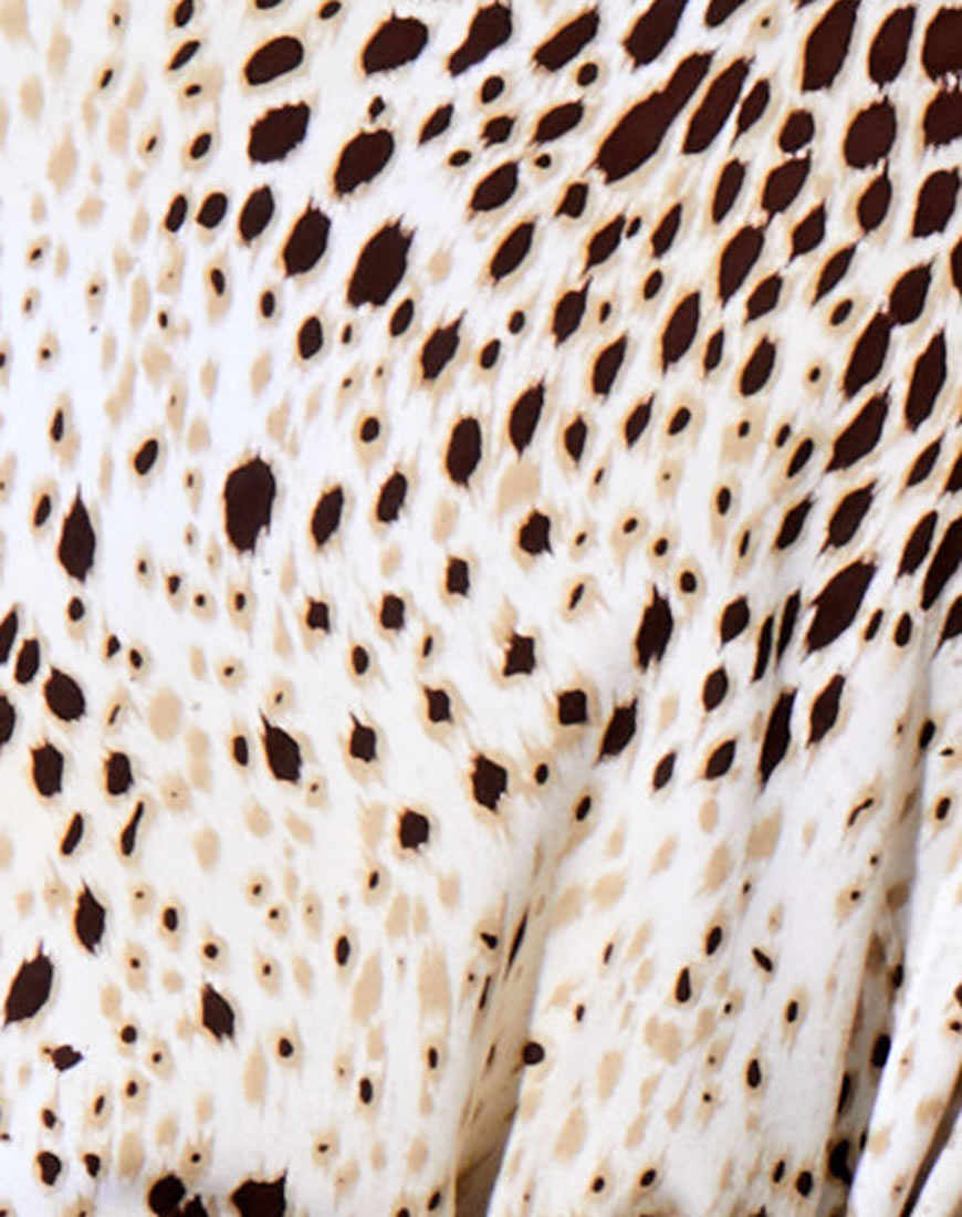 Datista Dress in Sand Leopard-Nico Sky