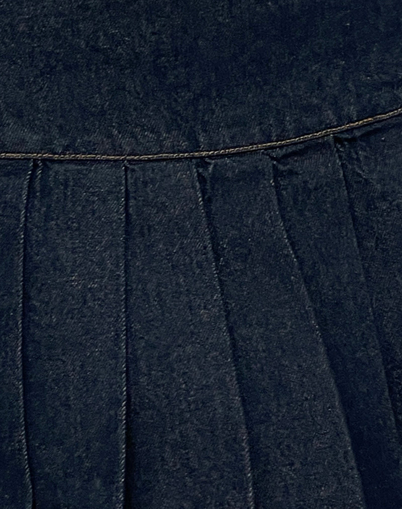 Casini Mini Skirt in Indigo-Nico Sky