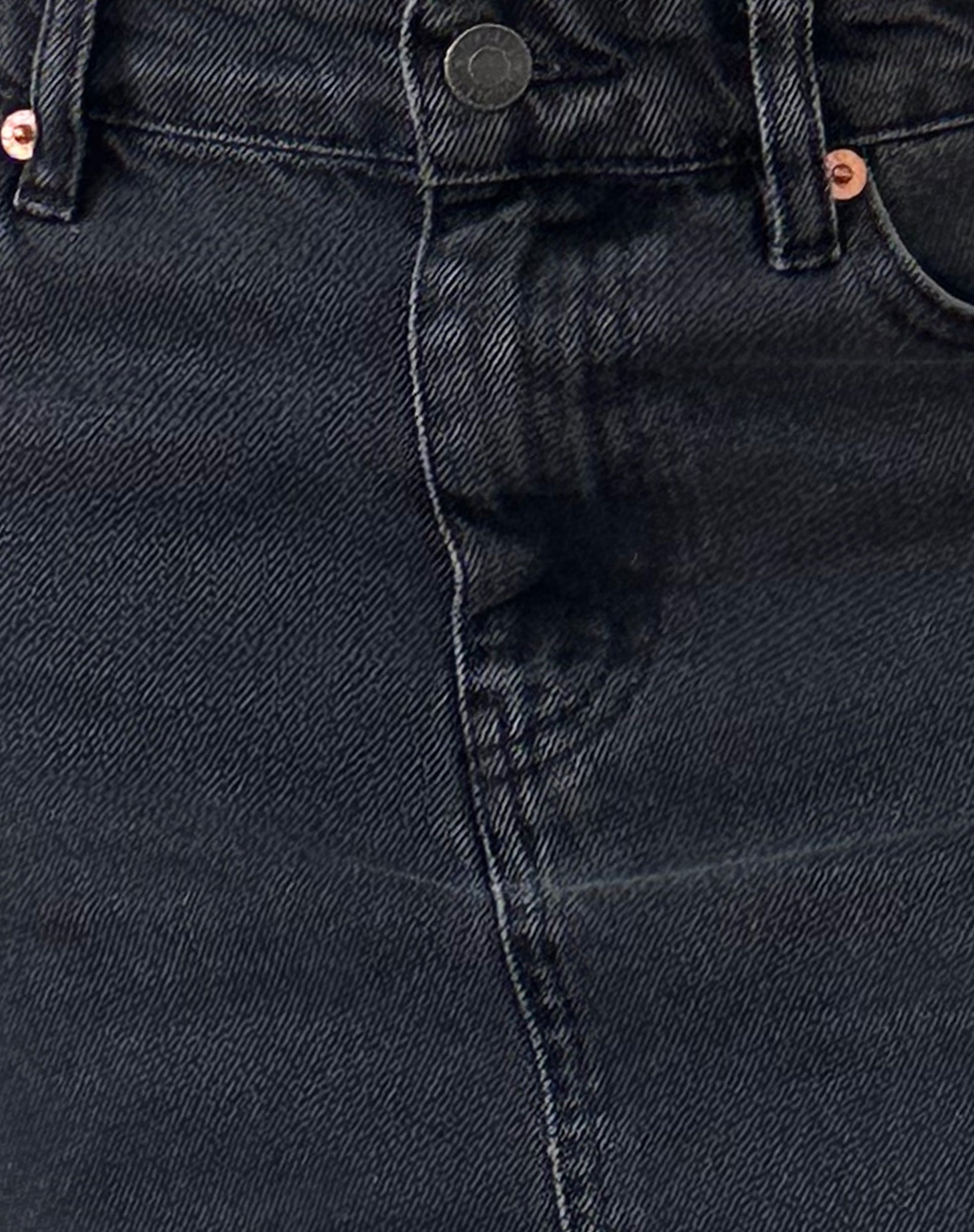 Denim Mini Skirt in Vintage Black-Nico Sky