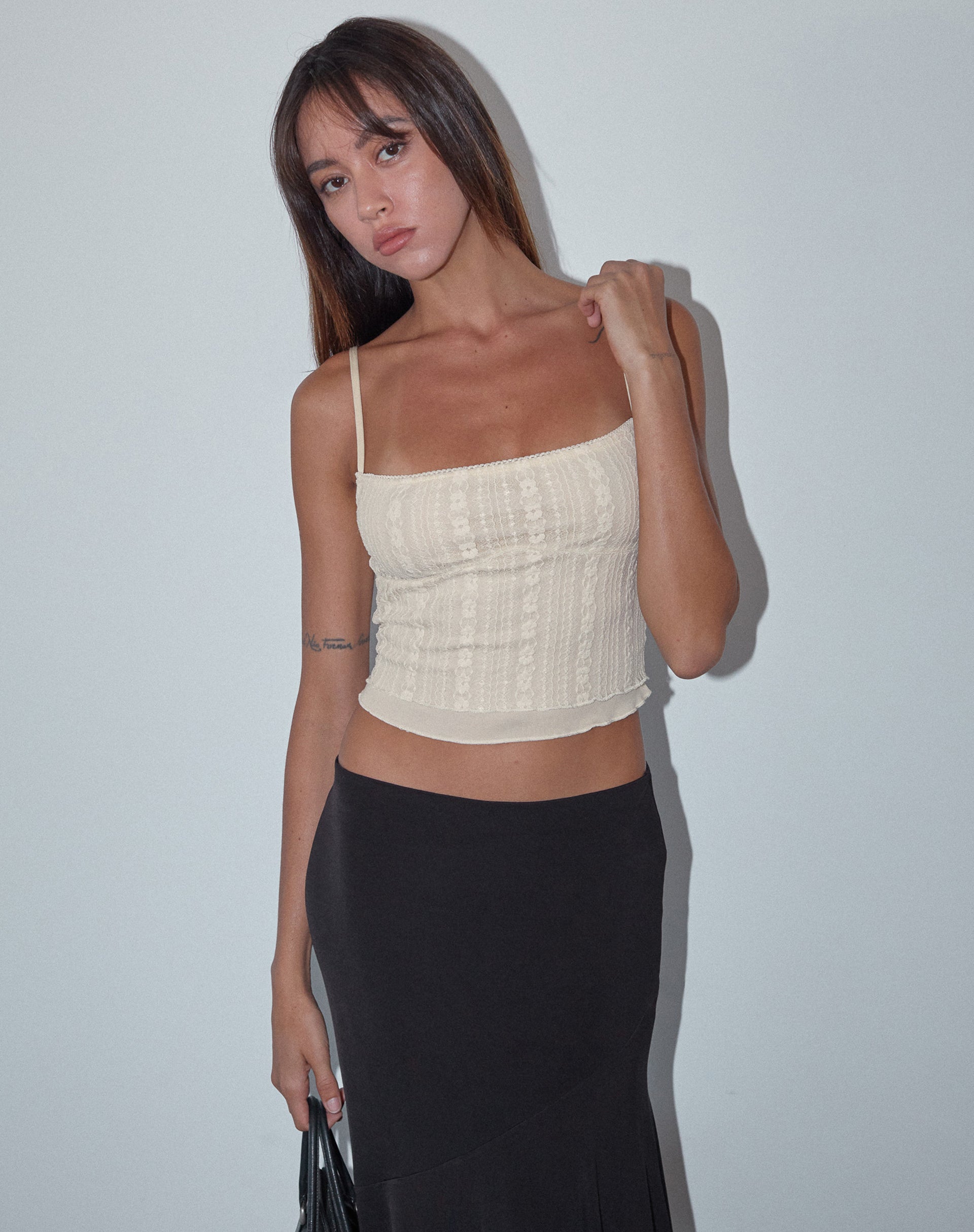 Deska Cami Top in Lace Ivory-Nico Sky