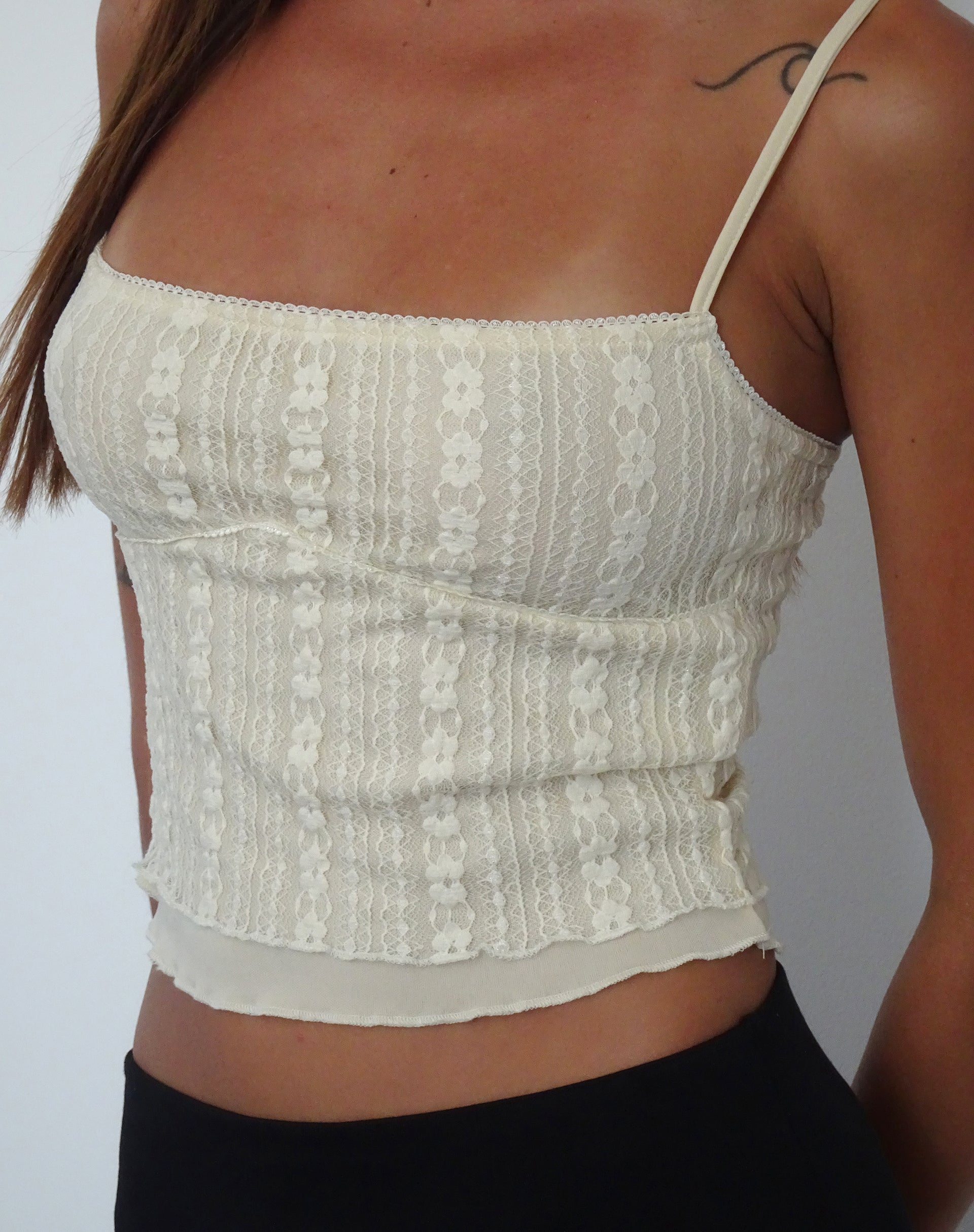 Deska Cami Top in Lace Ivory-Nico Sky