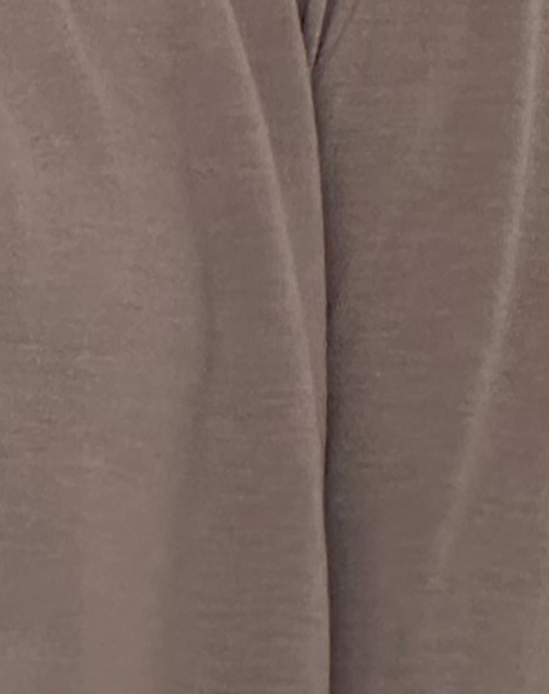 Despina Knitted Long Sleeve Shrug in Warm Grey-Nico Sky