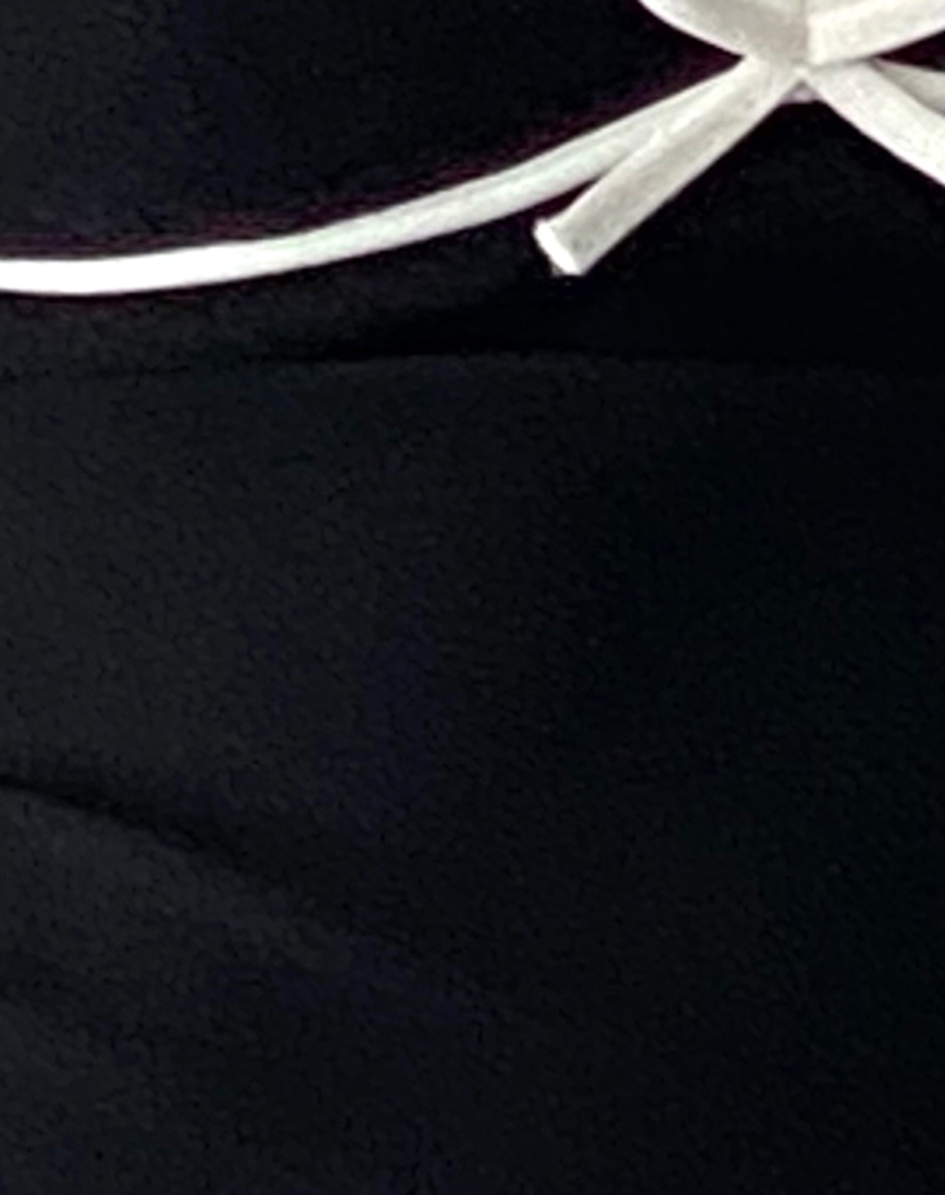 Dima Bow Cami Top in Black with White Binding-Nico Sky