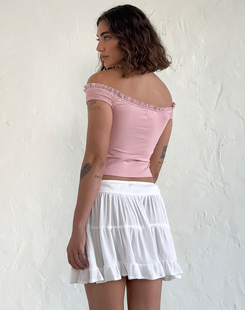 Dovica Corset Top in Pink Lady-Nico Sky
