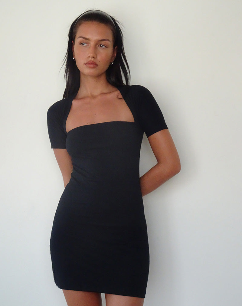 Drequa Mini Dress in Black-Nico Sky