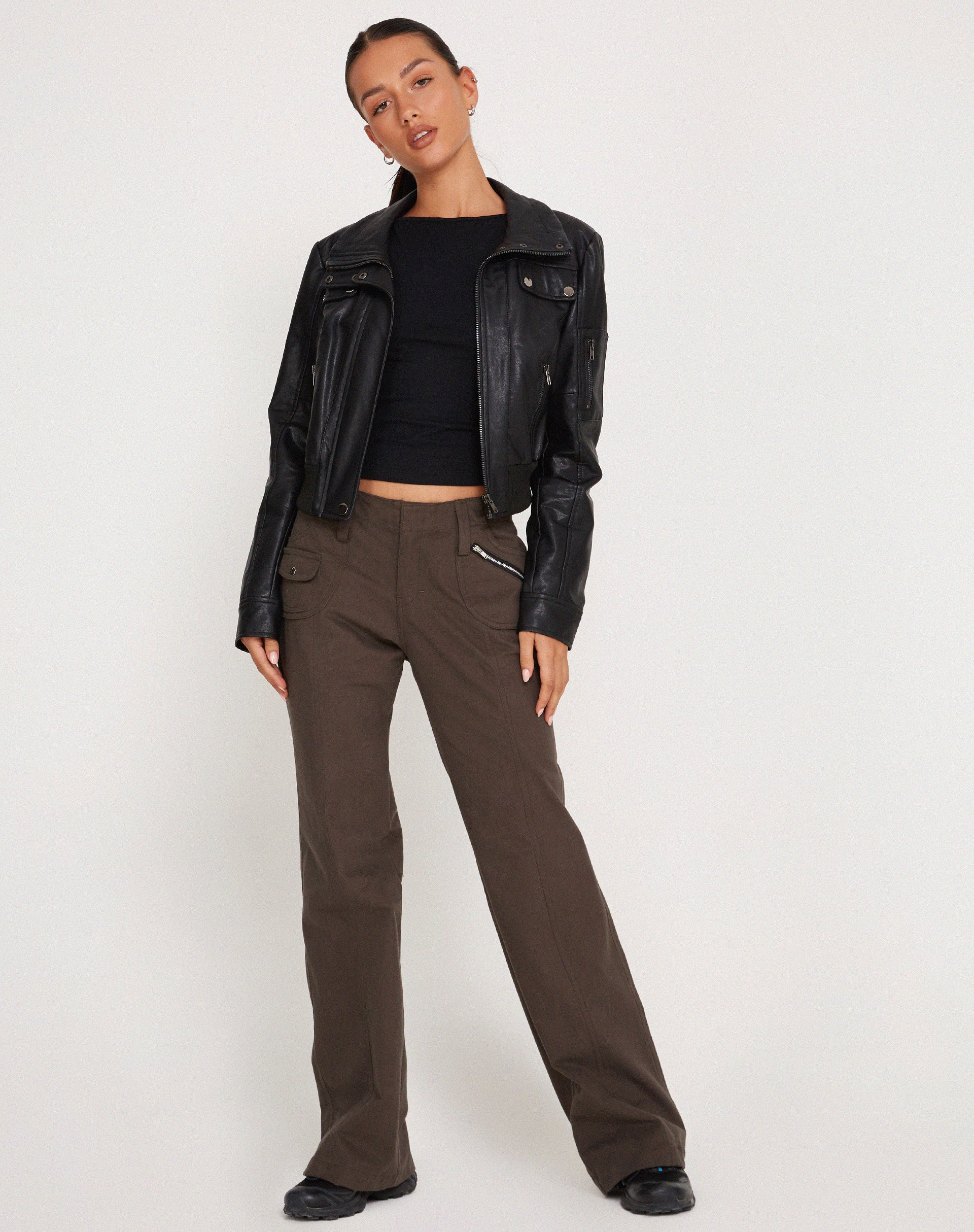 Dudley Vest Top in Black-Nico Sky