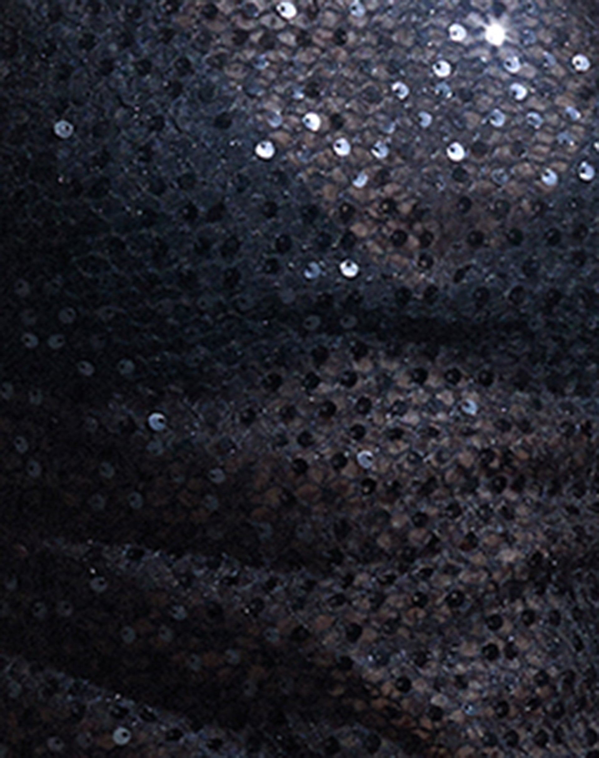 Dudley Vest Top in Sequin Knit Black-Nico Sky