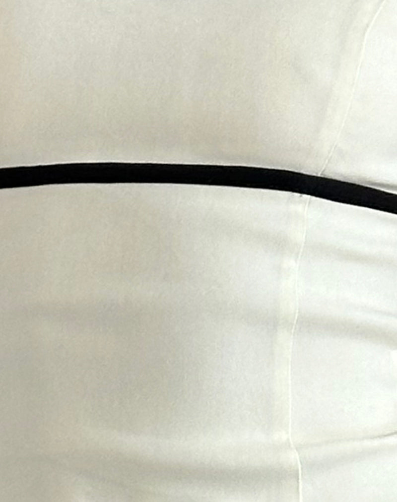 Duta Cami Top in Cream with Black Bows-Nico Sky