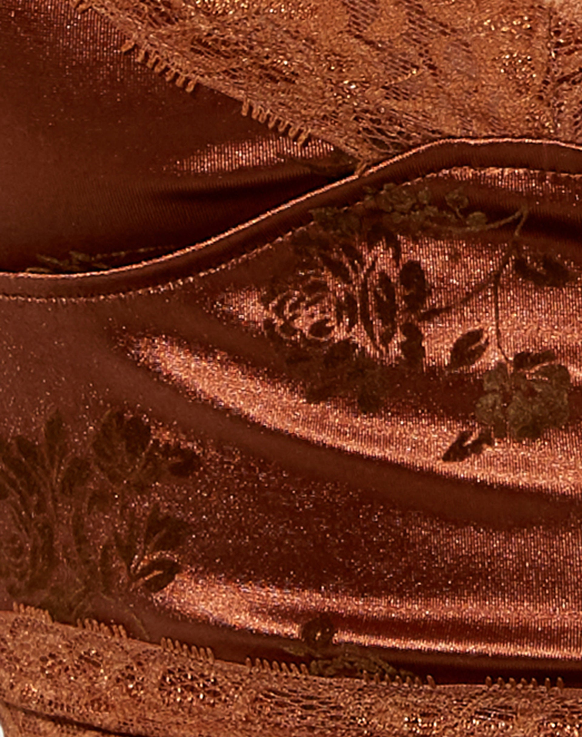 Dyrana Crop Top in Rose Flock Brown-Nico Sky